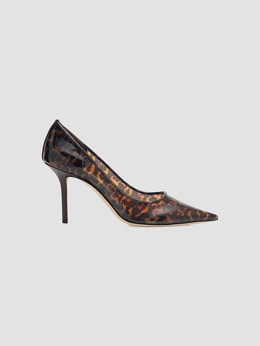 Women's Love 85MM Tortoiseshell-Print Pumps - Amber - Size 9
