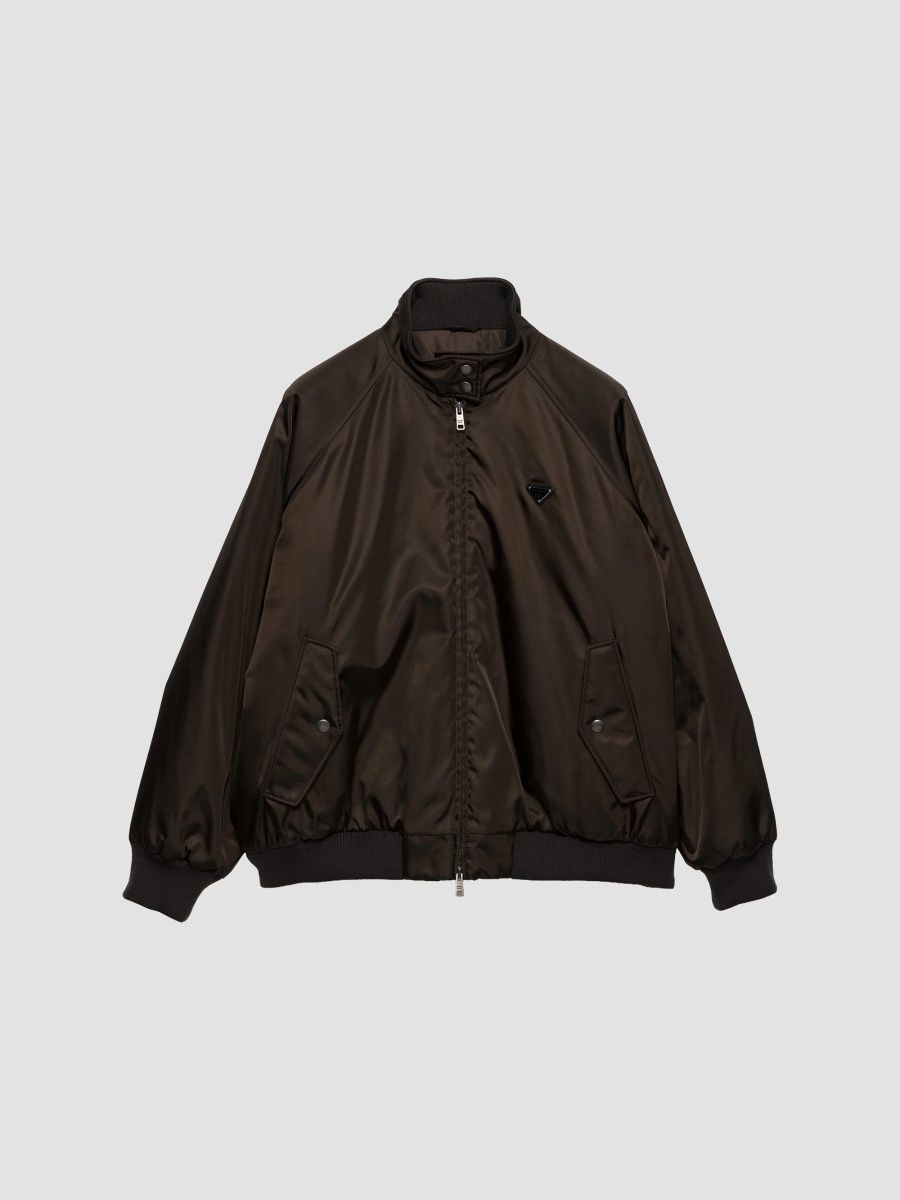 Prada Women's Nylon Blouson Jacket - Brown - Size 0