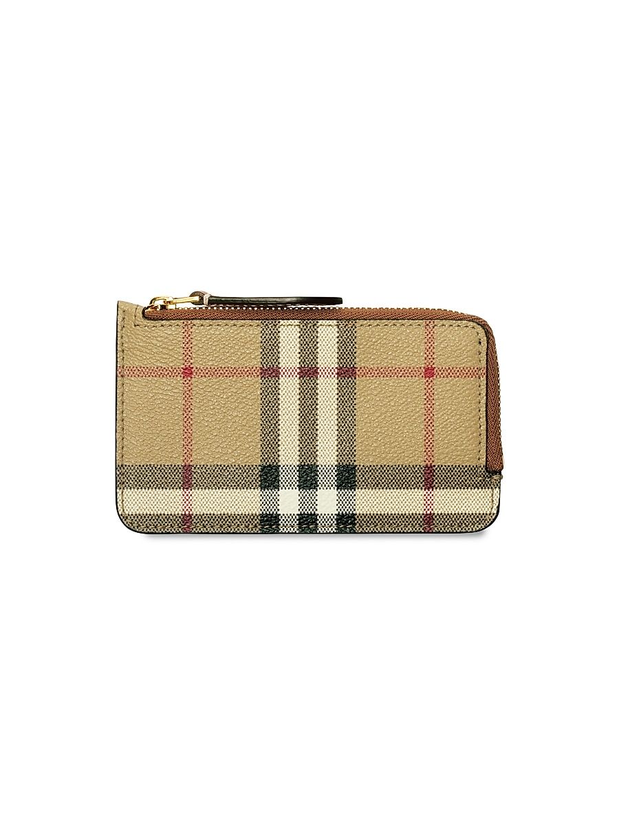 Women's Somerset Check Zip-Around Wallet - Vintage Check Brown