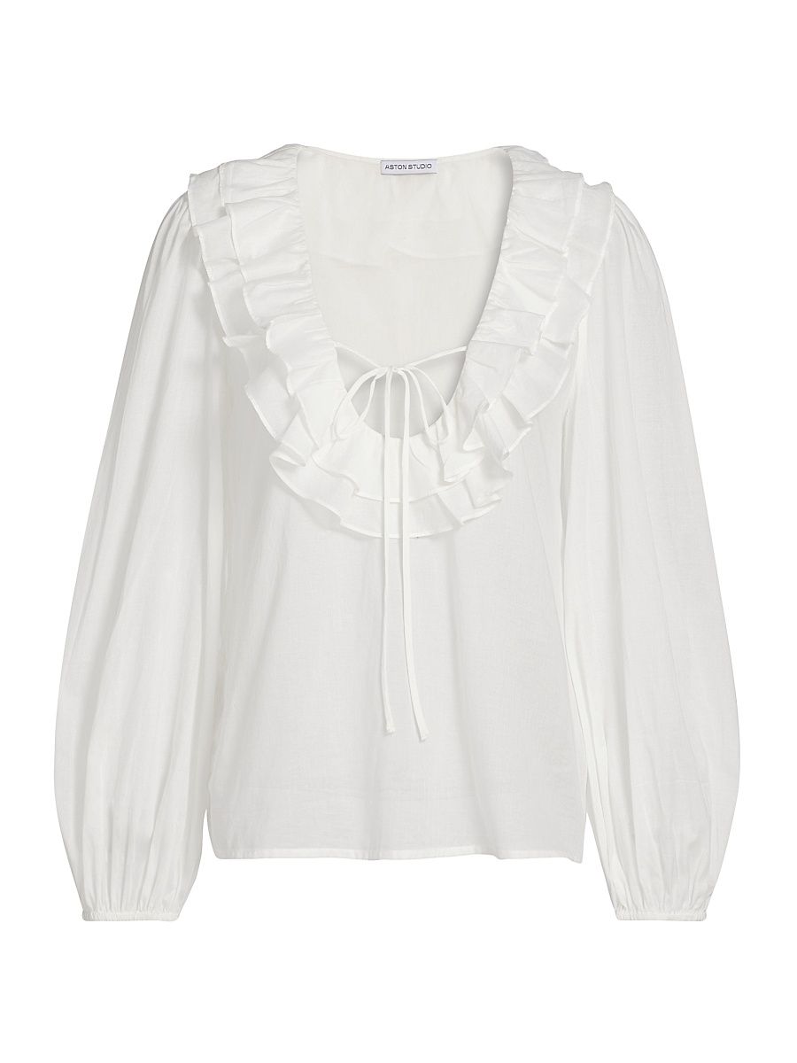 Women's Filly Cotton Voile Blouse - Antique - Size 12