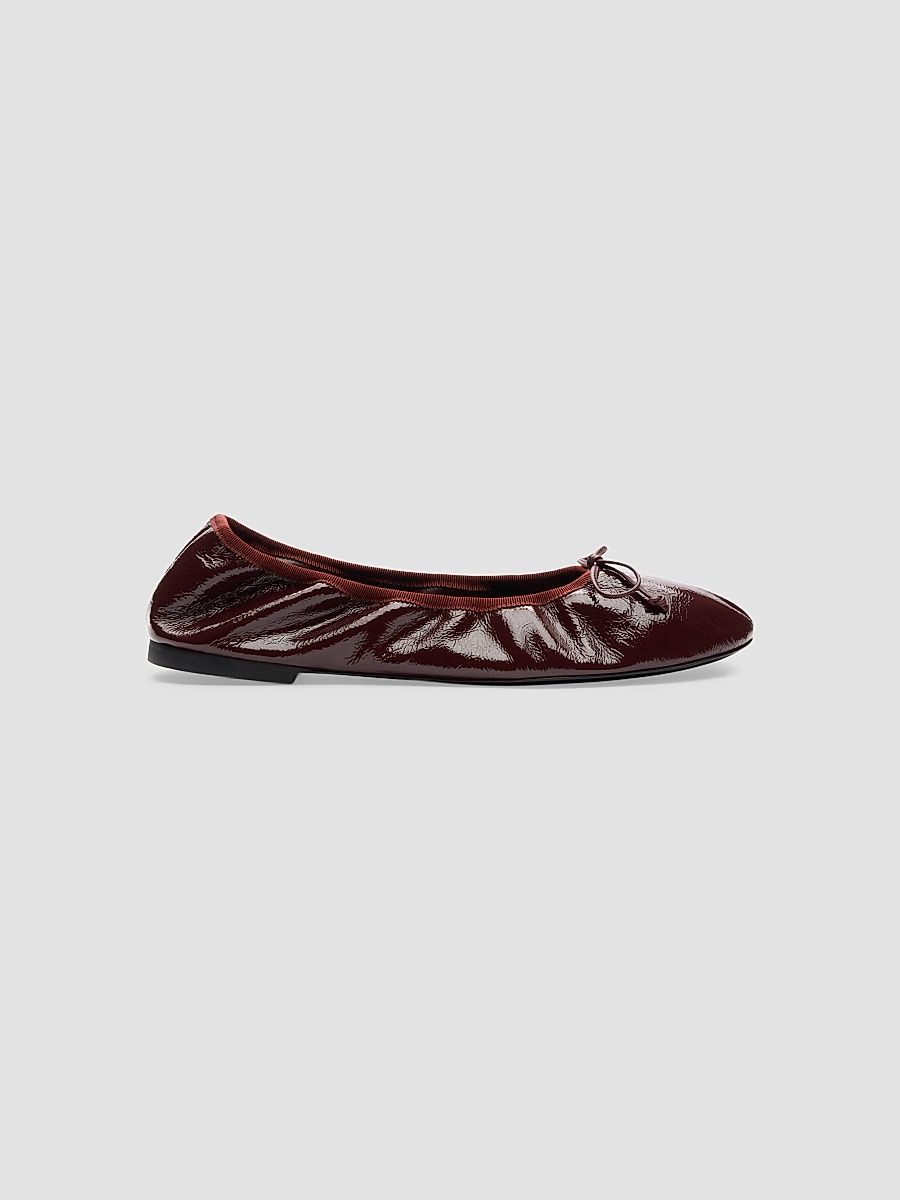 Women's Nia Patent Leather Ballet Flats - Boysenberry - Size 10