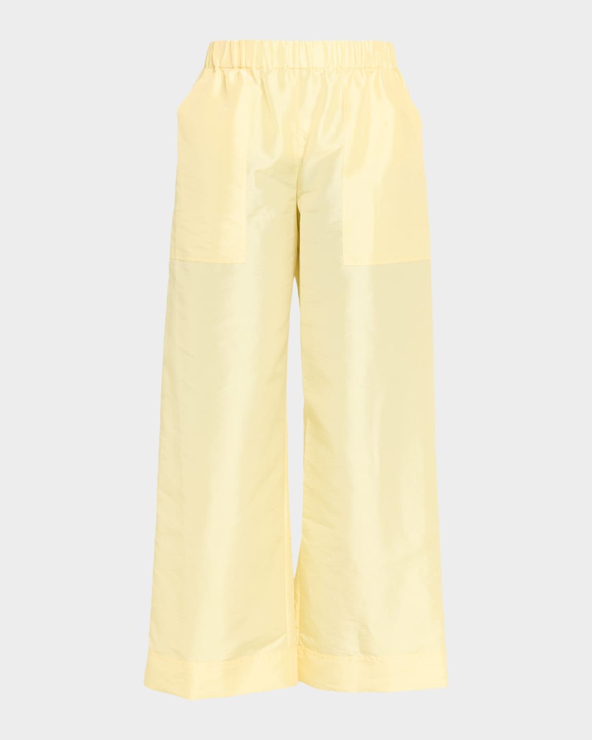 Arden Taffeta Pull-On Pants