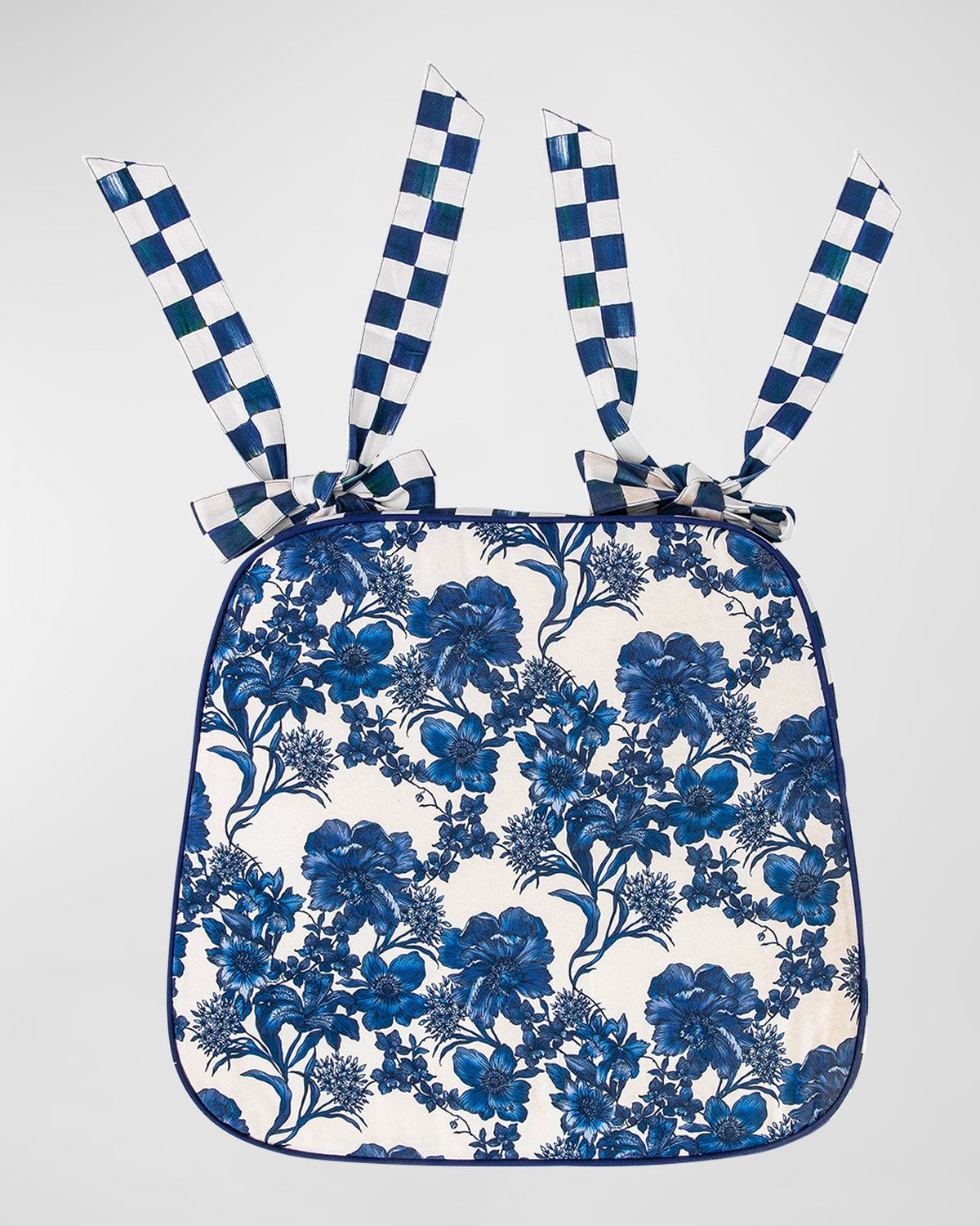 English Garden Royal Check Chair Cushion