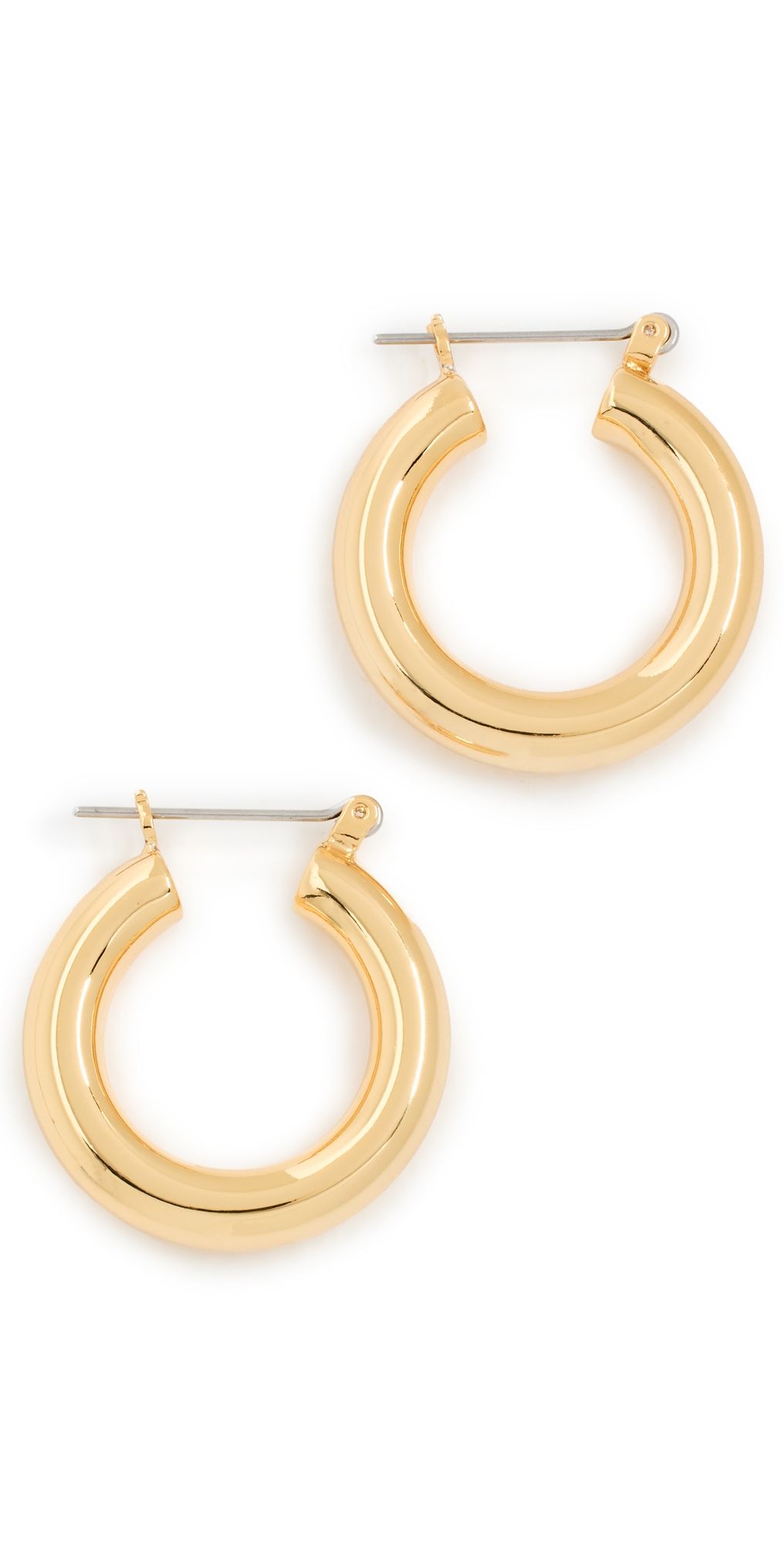Luv Aj Baby Amalfi Tube Hoop Earrings Gold One Size