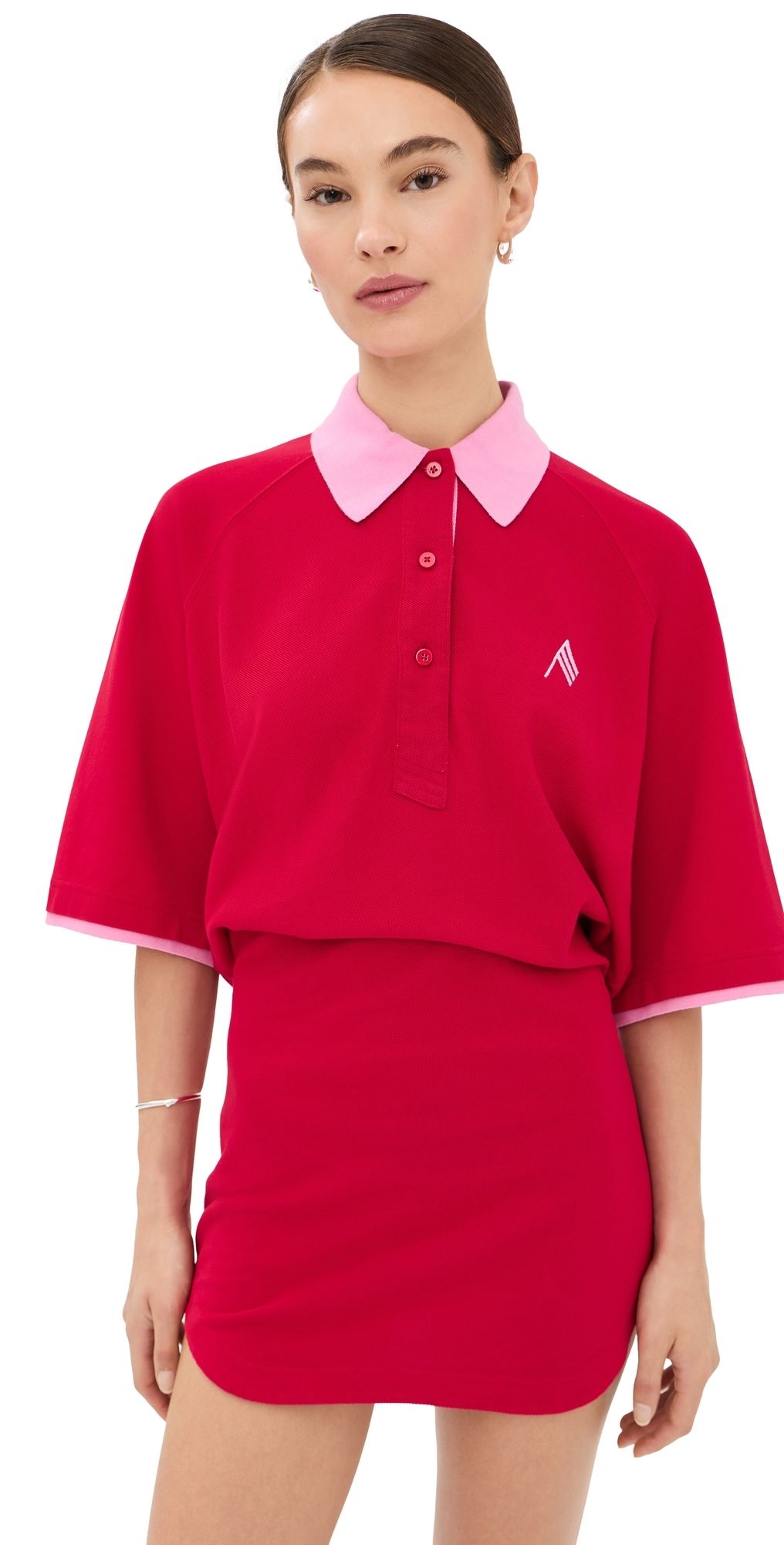 The Attico Mini Dress Red/Pink 44