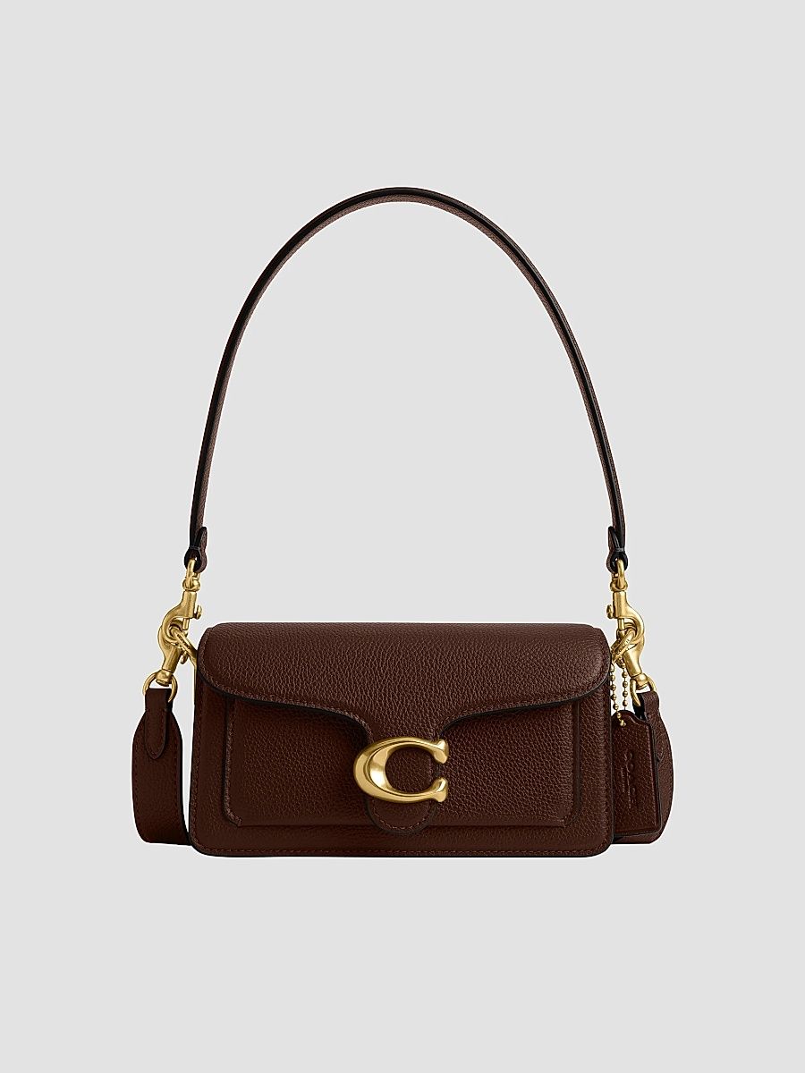 COACH Women's Pebbled Leather Tabby Shoulder Bag 20 - Maple