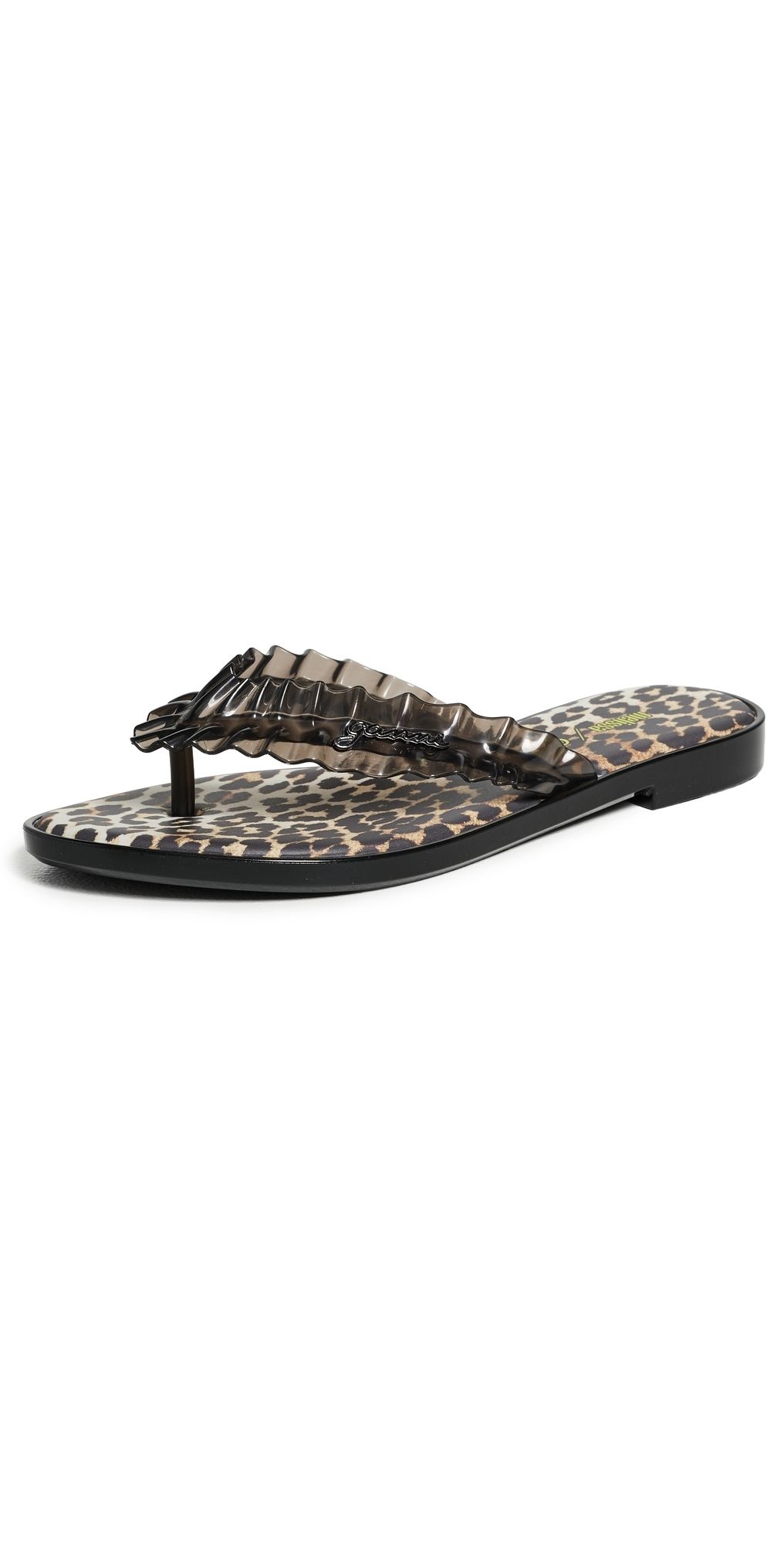 Melissa Melissa x Ganni Jelly Flip Flops Black 6