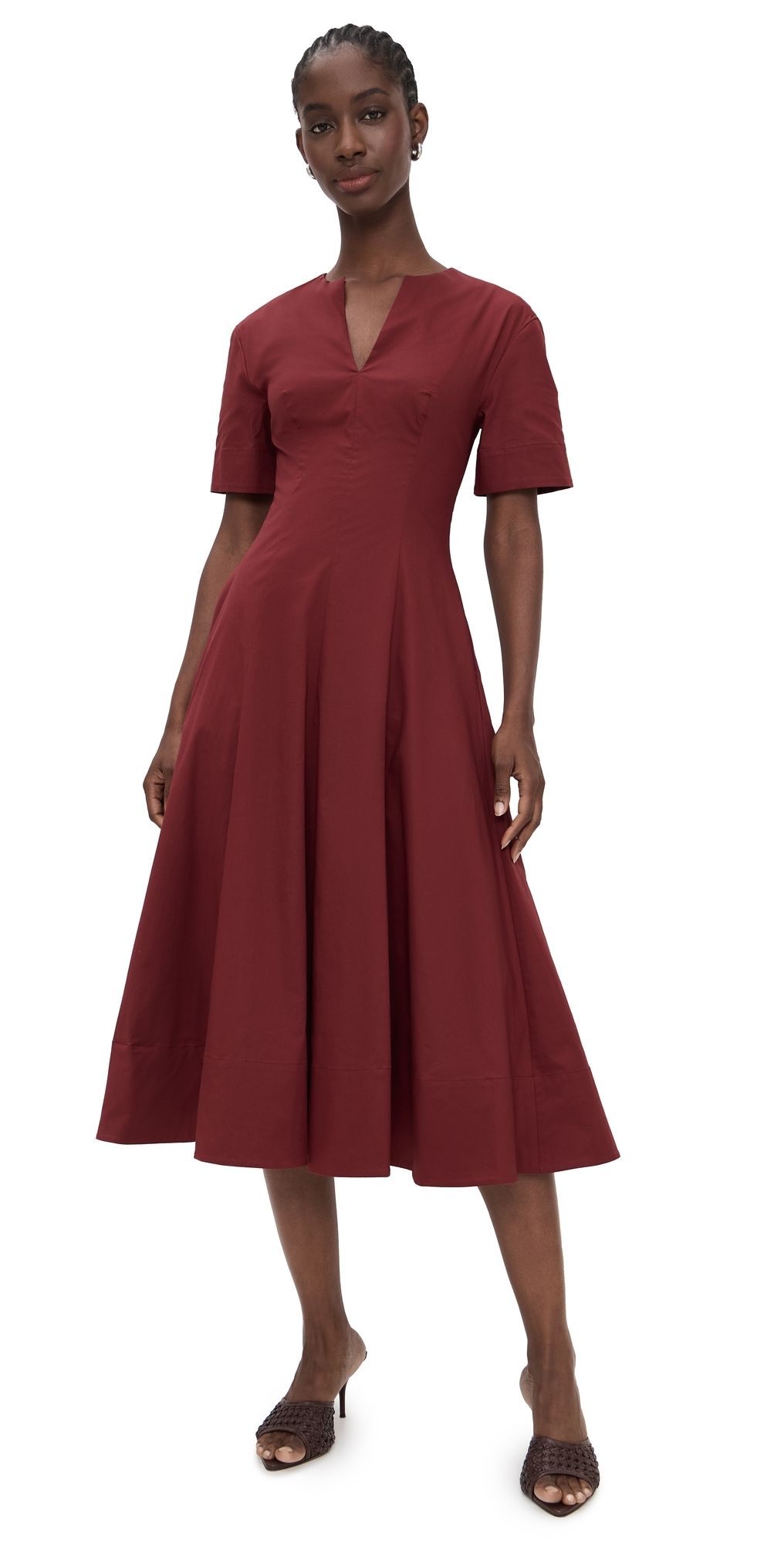 STAUD Frances Dress Sangria 6