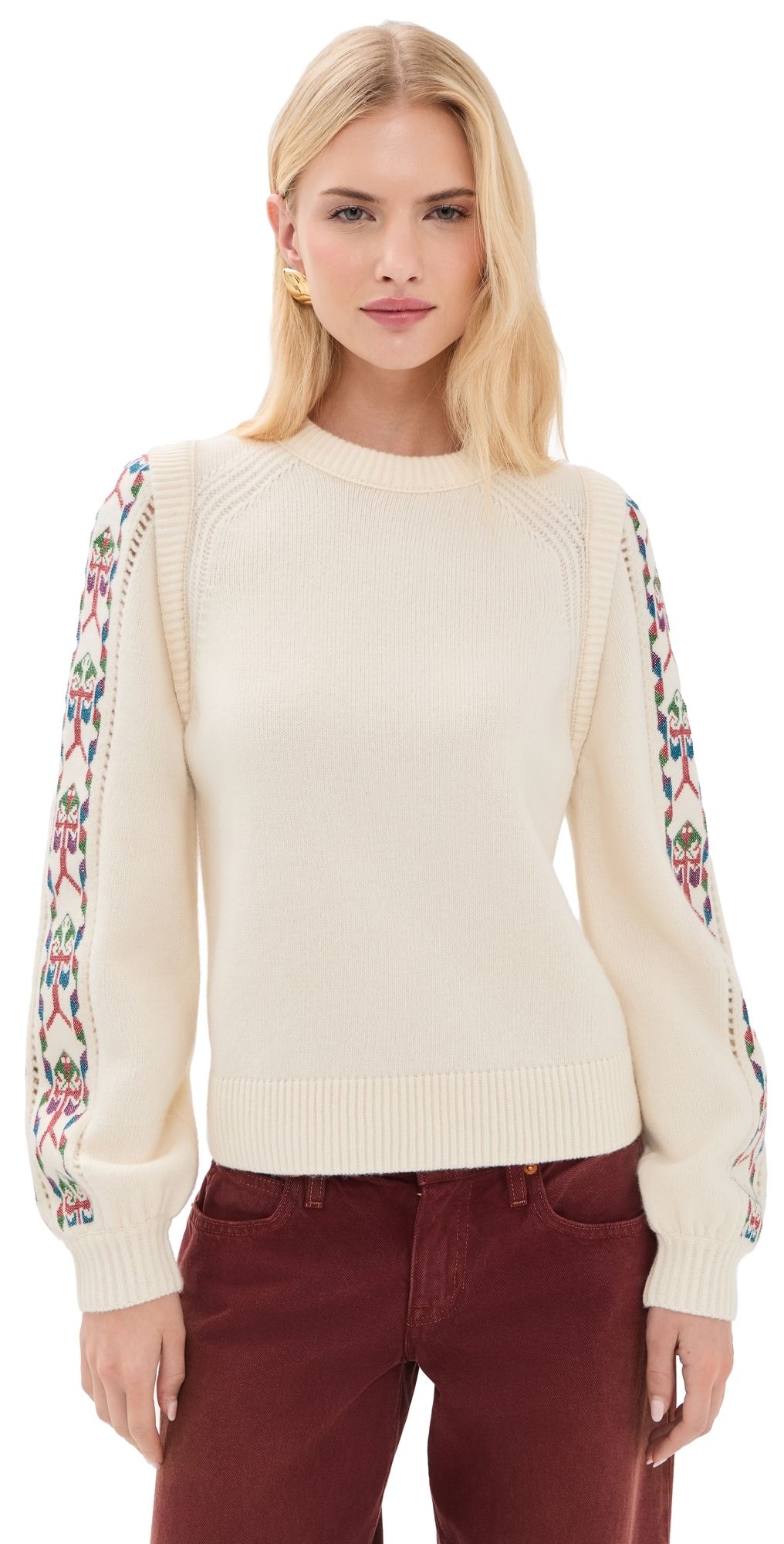 ba & sh Elda Pullover Ecru 0