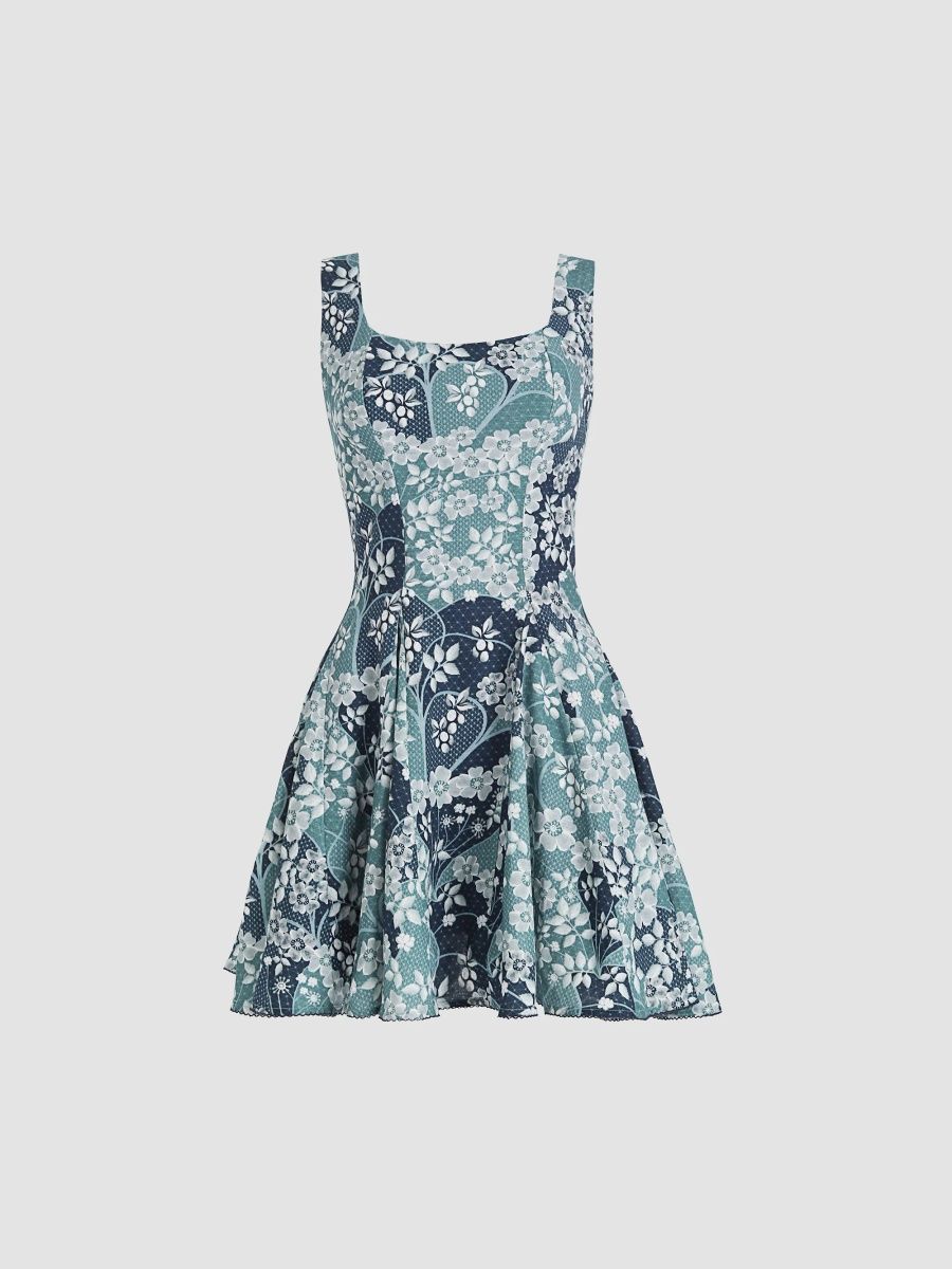 Agua Bendita Women's ?Kristen Glazia Floral Jacquard Mini Dress - Multicolor - Size Small