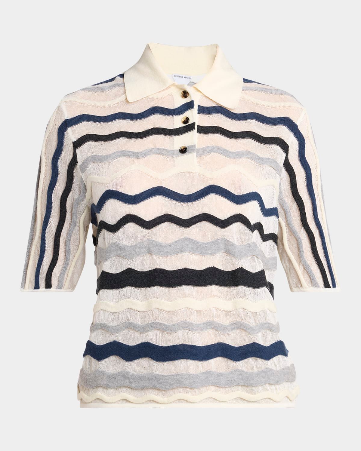 Zigzag Striped Knitwear Top