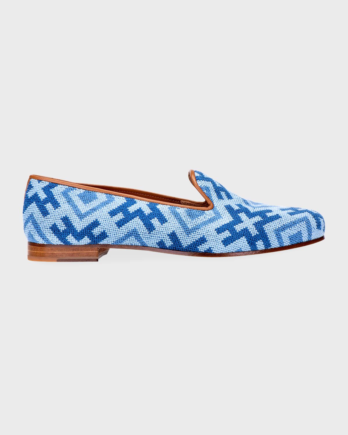 Harlow Needlepoint Smoking Loafers