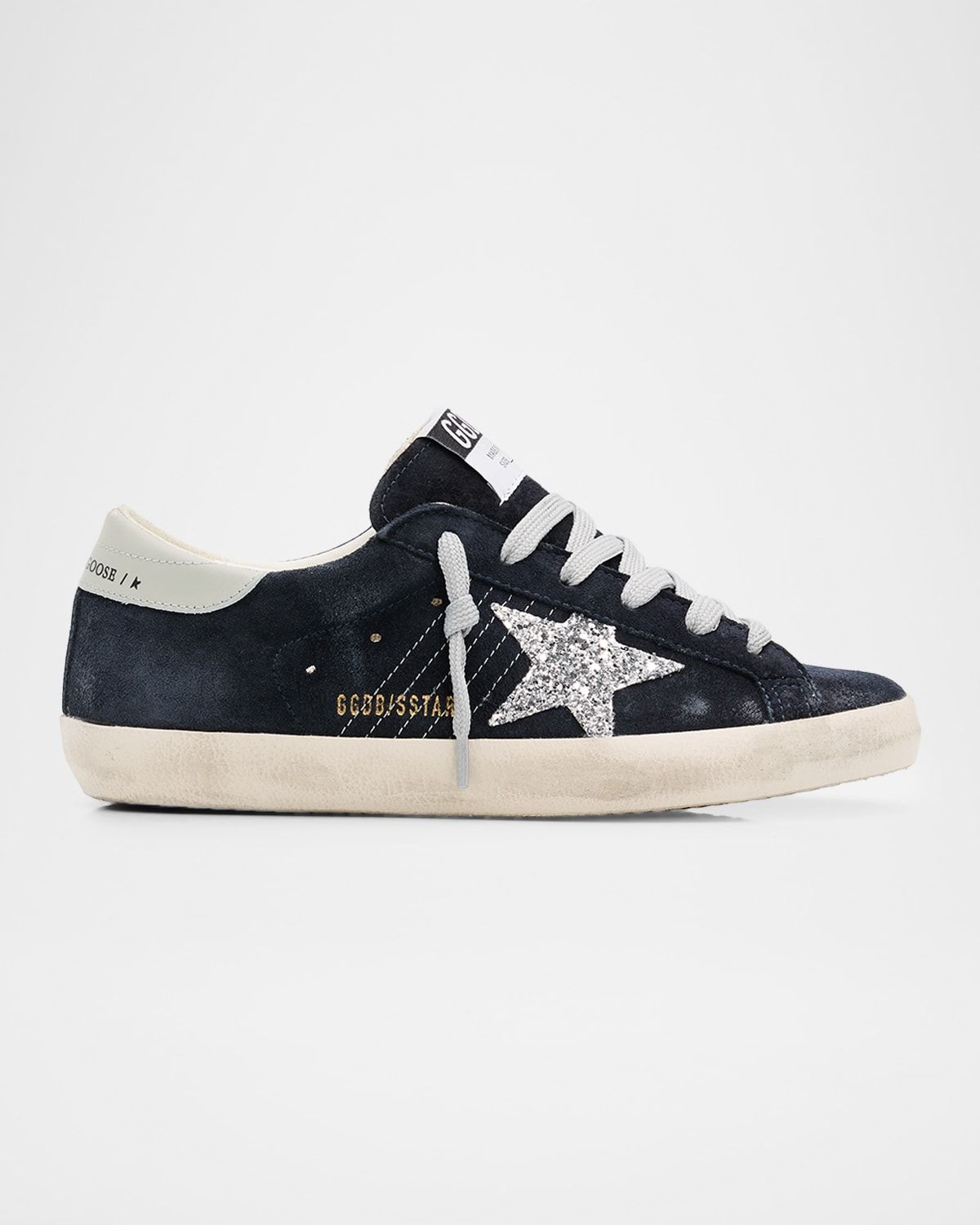 Super-Star Suede Glitter Low-Top Sneakers