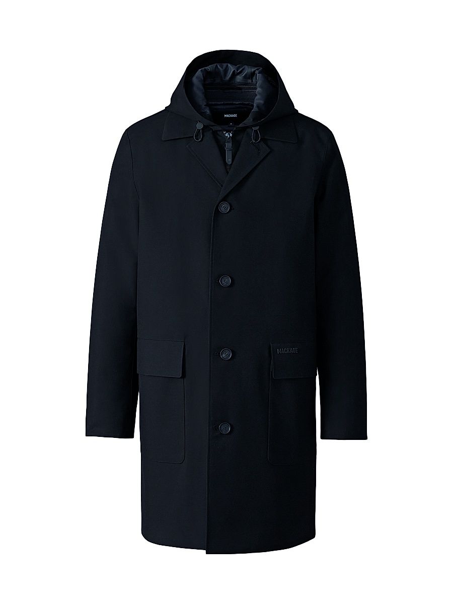 Men's Mathias 3-In-1 Balmacaan Coat - Black - Size 46