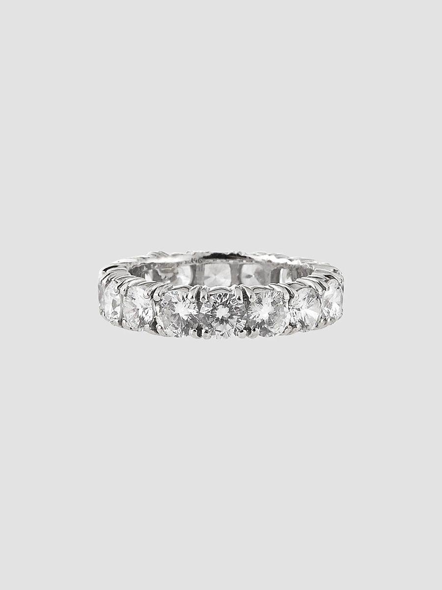 Women's 14K White Gold & Cubic Zirconia Eternity Band - White Gold - Size 6.5