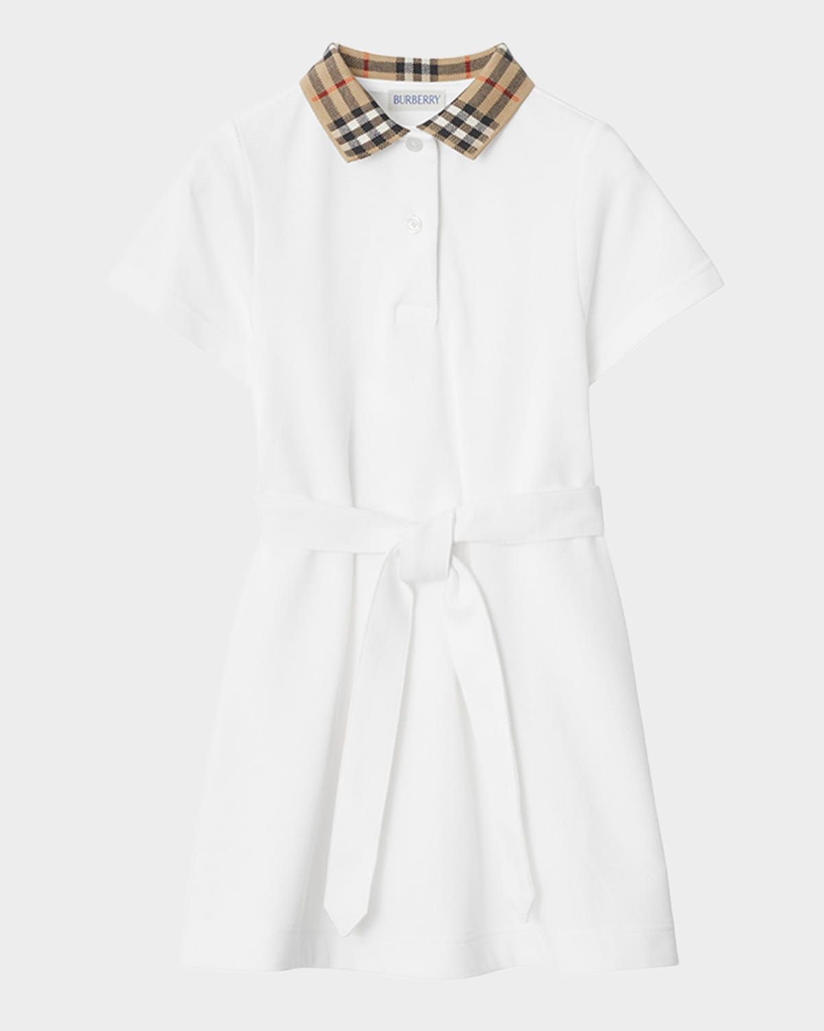Girl & apos;s Astrid Check Polo Shirtdress