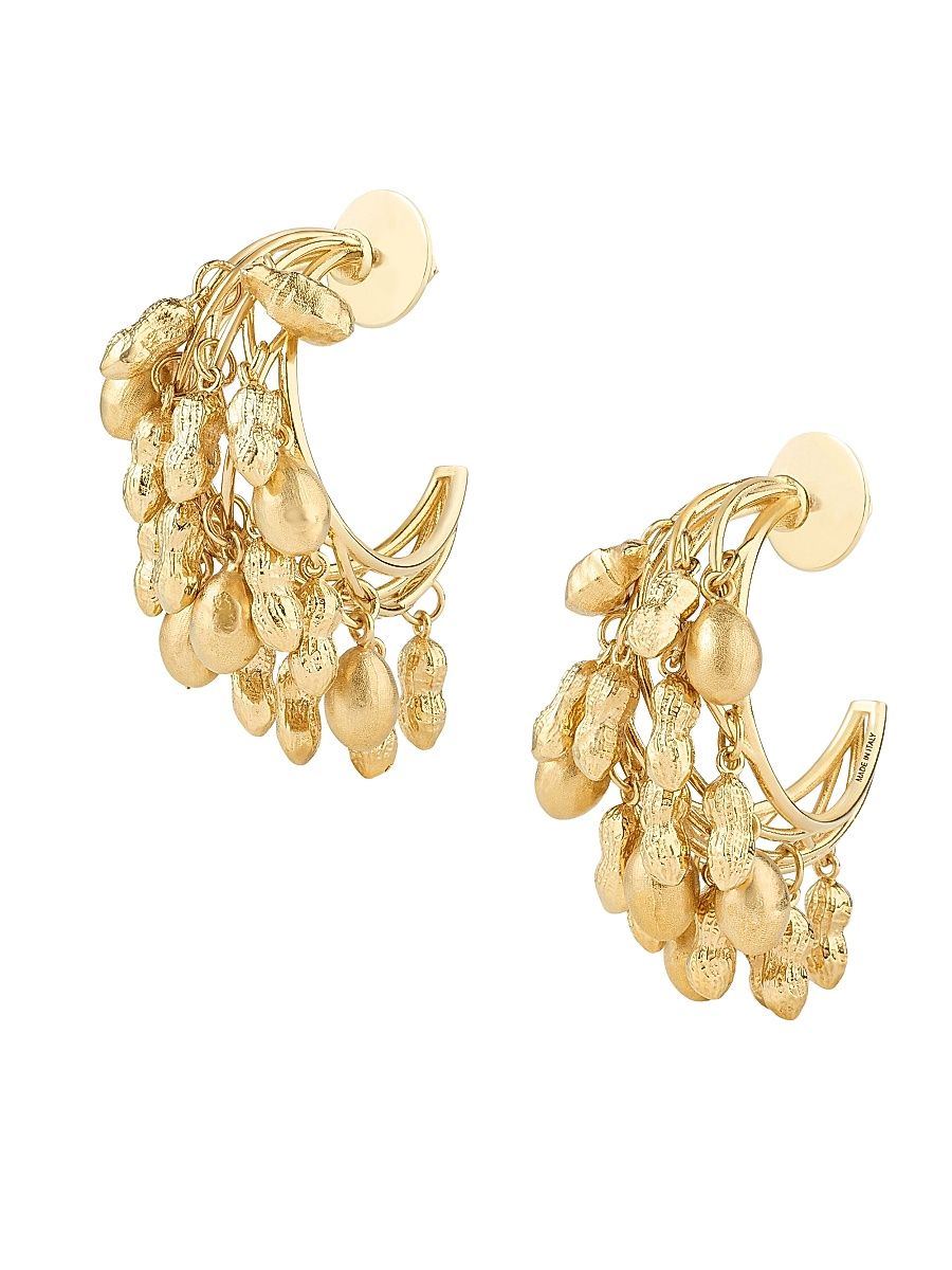 Women's Lucky Charms Earrings in Metal - Golden Yellow