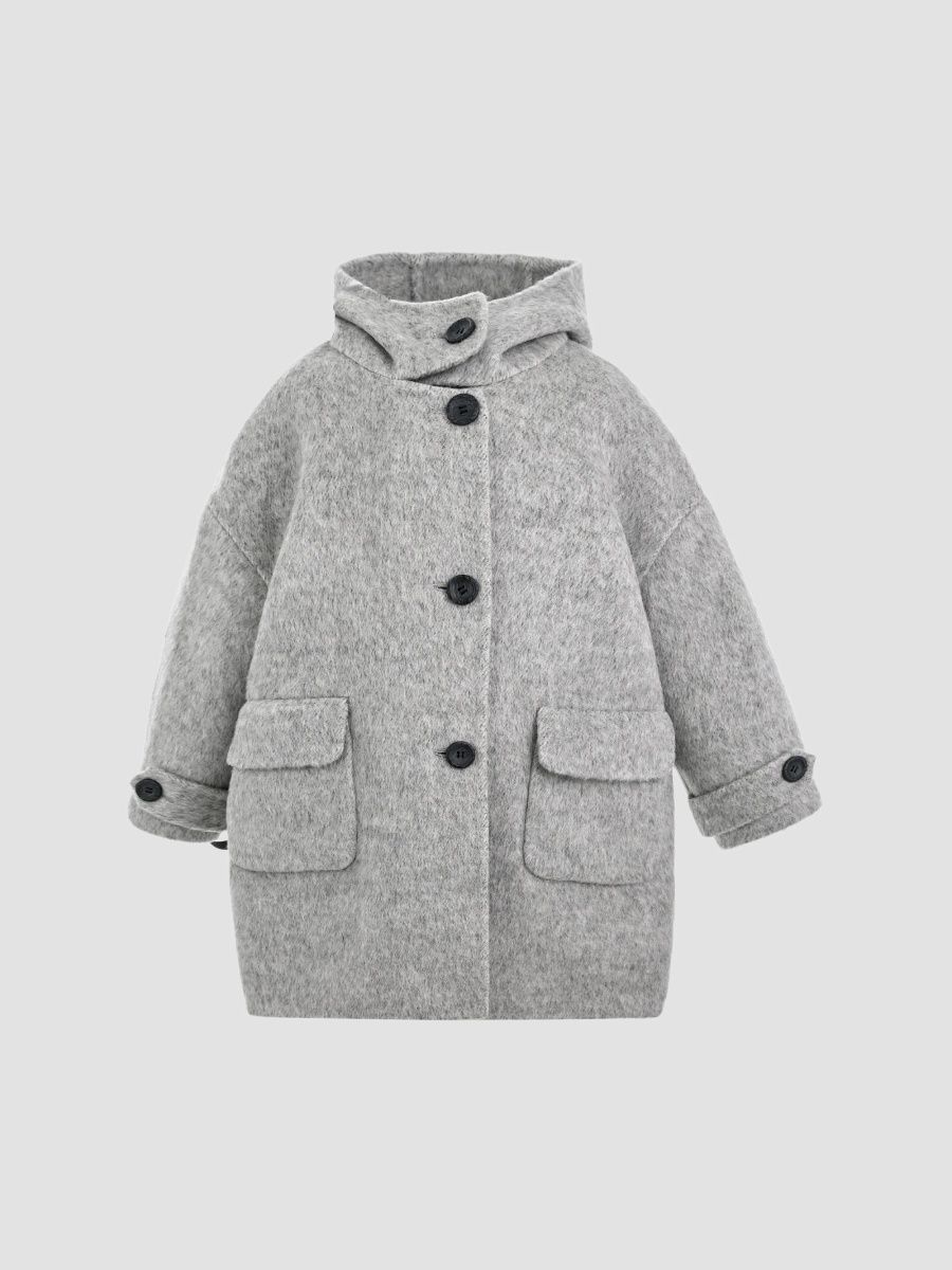 Moustache Boy's Little Boy's & Boy's Hooded Winter Coat - Grey - Size 4