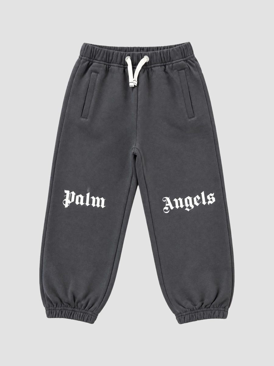Palm Angels Boy's Boy's Classic Curved Logo Sweatpants - Black - Size 12