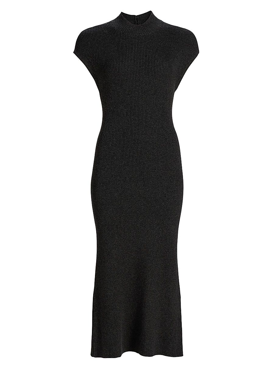 Women's Bonnie Knit Midi-Dress - Jet - Size Large