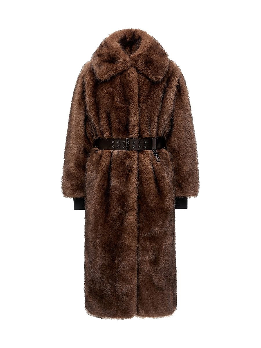 Women's Arly Puffer Coat - Brown - Size Large