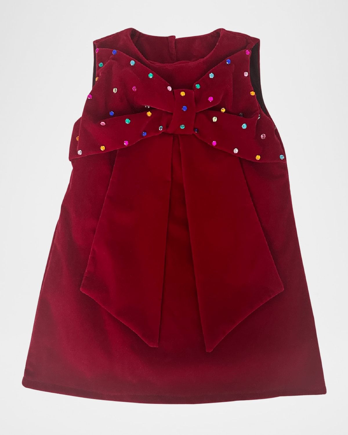 Girl & apos;s Scarlet Gem Bow Dress, Size 2-14