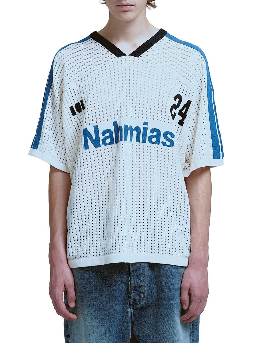 Men's Cotton Knit Soccer Jersey - Egg White - Size Small