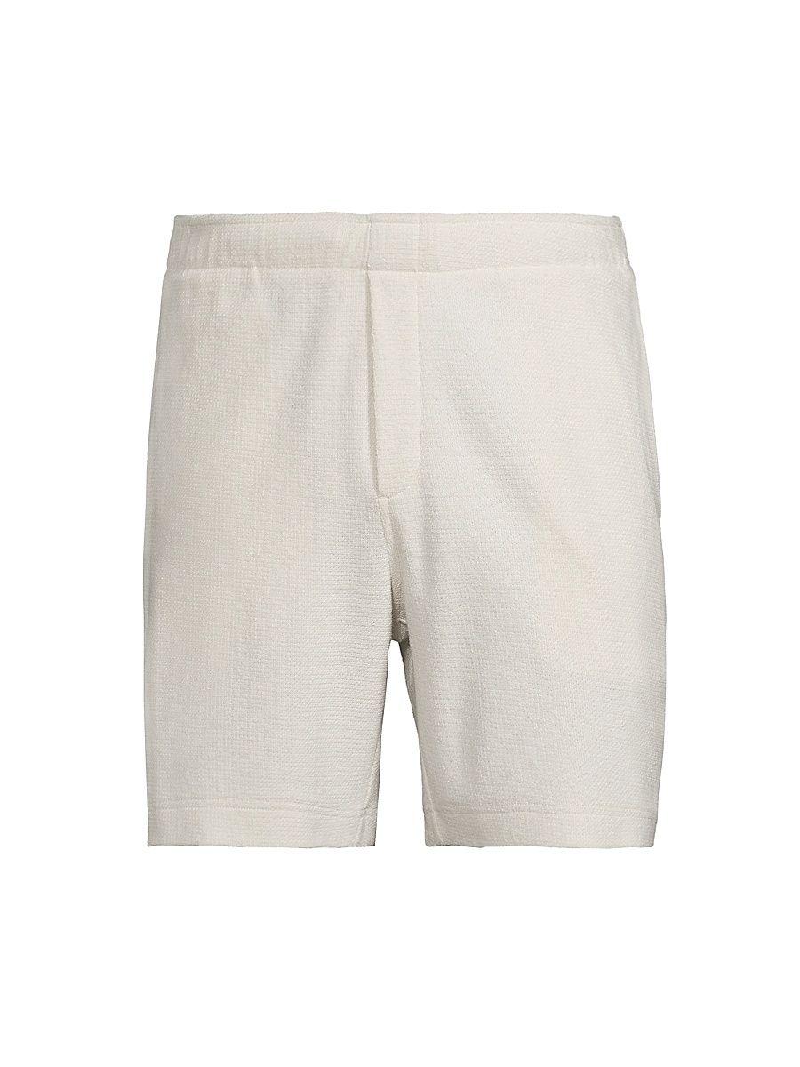 Men's Bouclé Stretch-Cotton Shorts - Bone - Size XXL