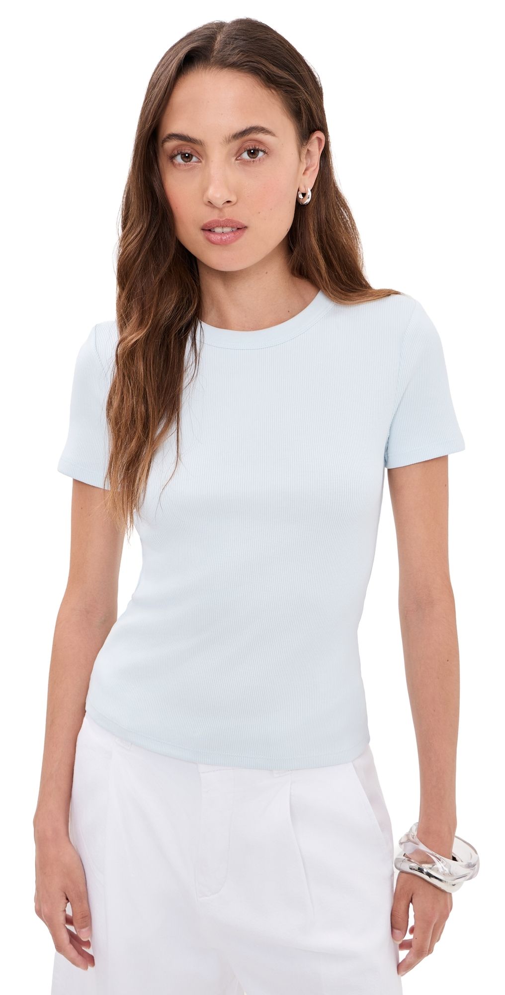Veronica Beard Jean Pruitt Tee River Mist XL