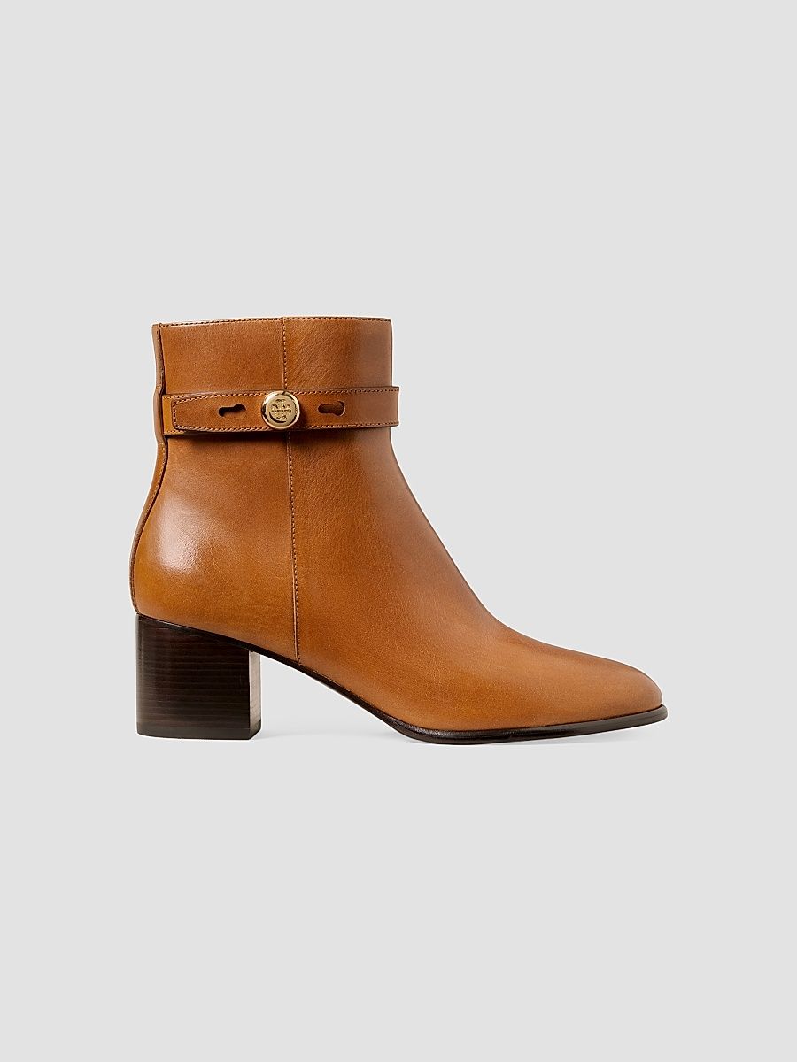 Women's Romy 50MM Ankle Boots - Classic Cuoio - Size 9.5