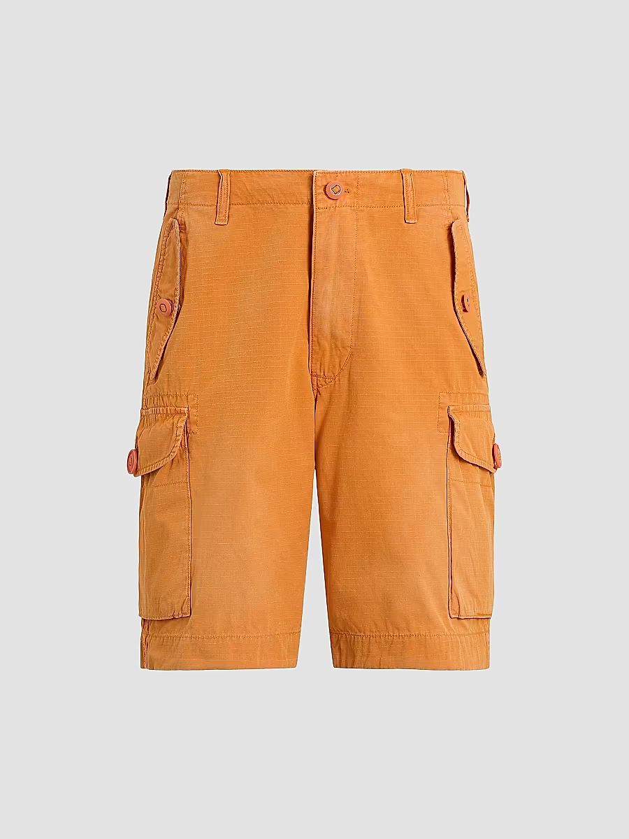 Polo Ralph Lauren Men's Garment-Dyed Ripstop Cargo Shorts - Washed Optic Orange - Size 32