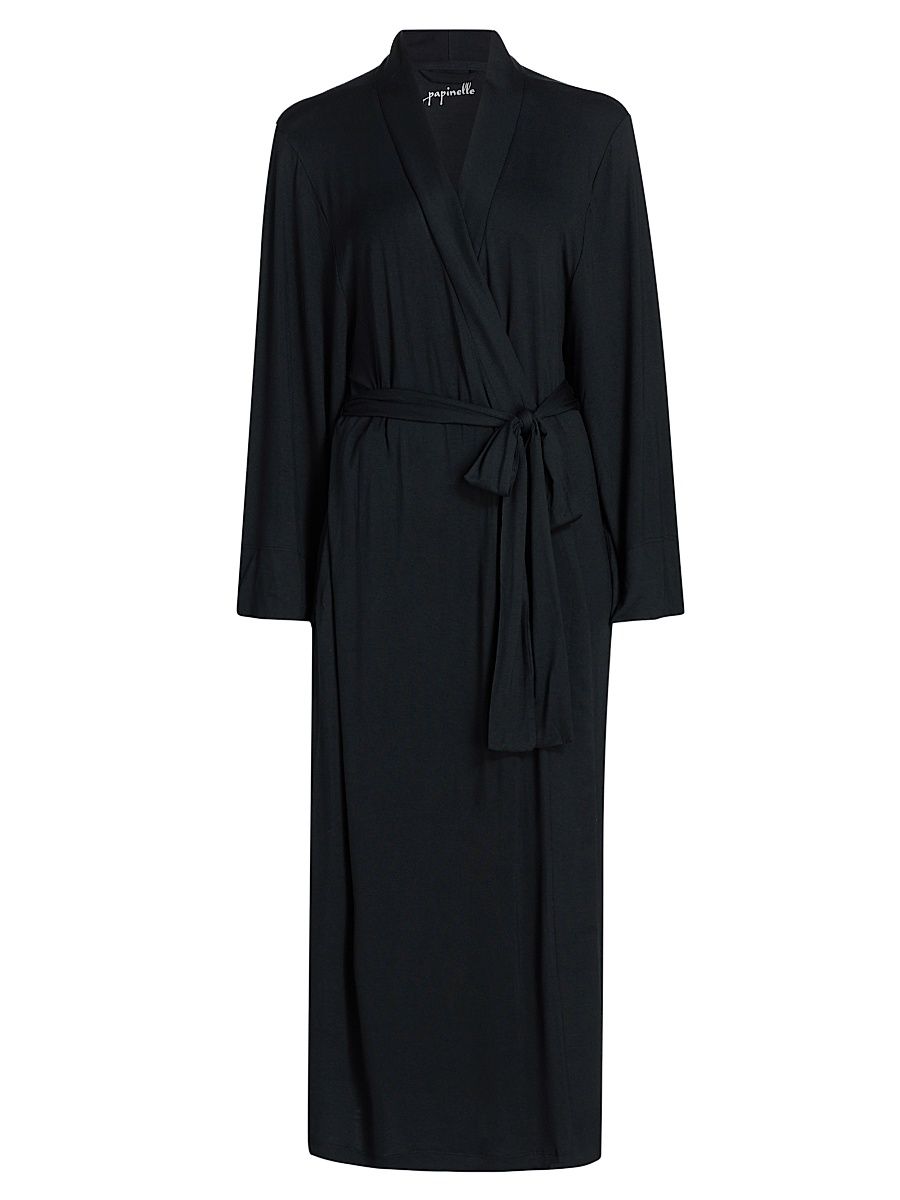 Women's Kate Modal Soft Robe - Black - Size XXL