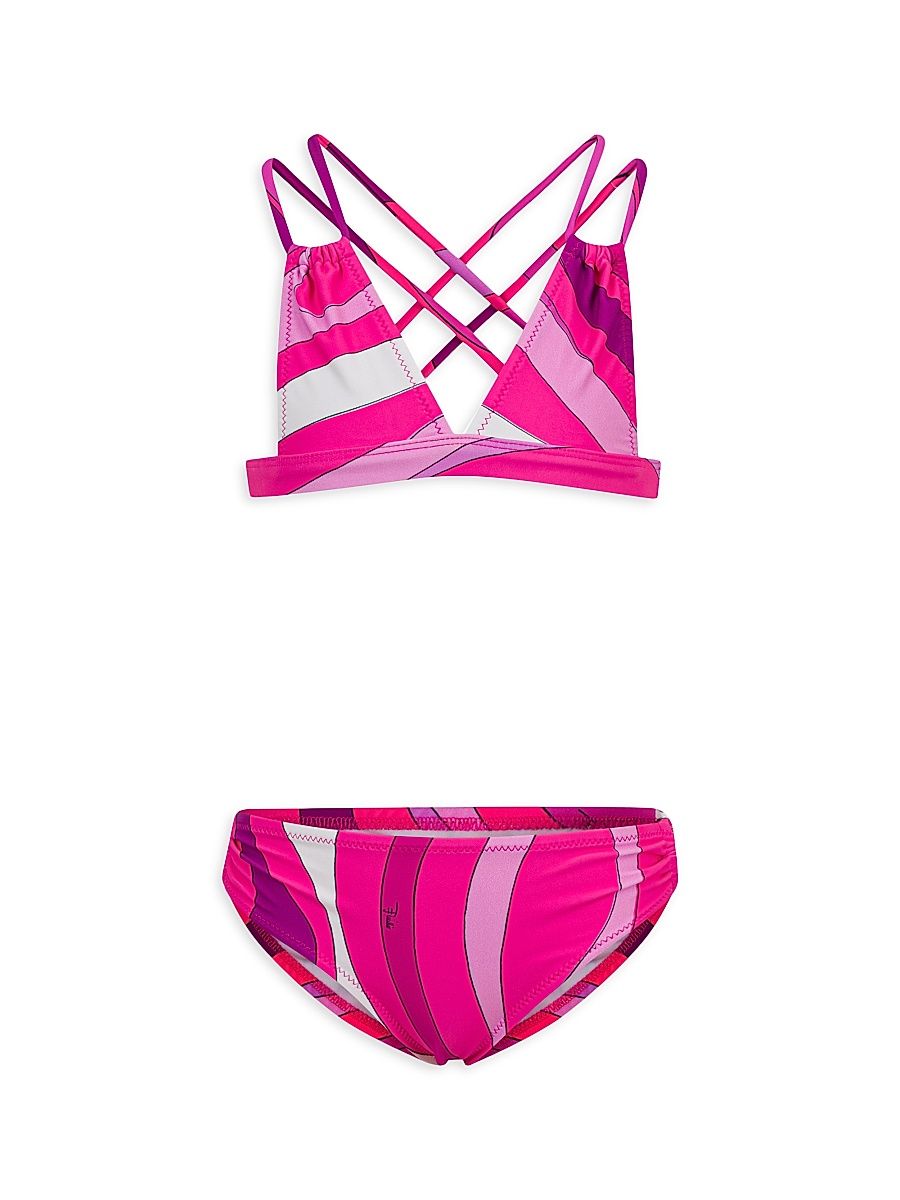 Little Girl's & Girl's Strappy Two-Piece Swimsuit - Size 14