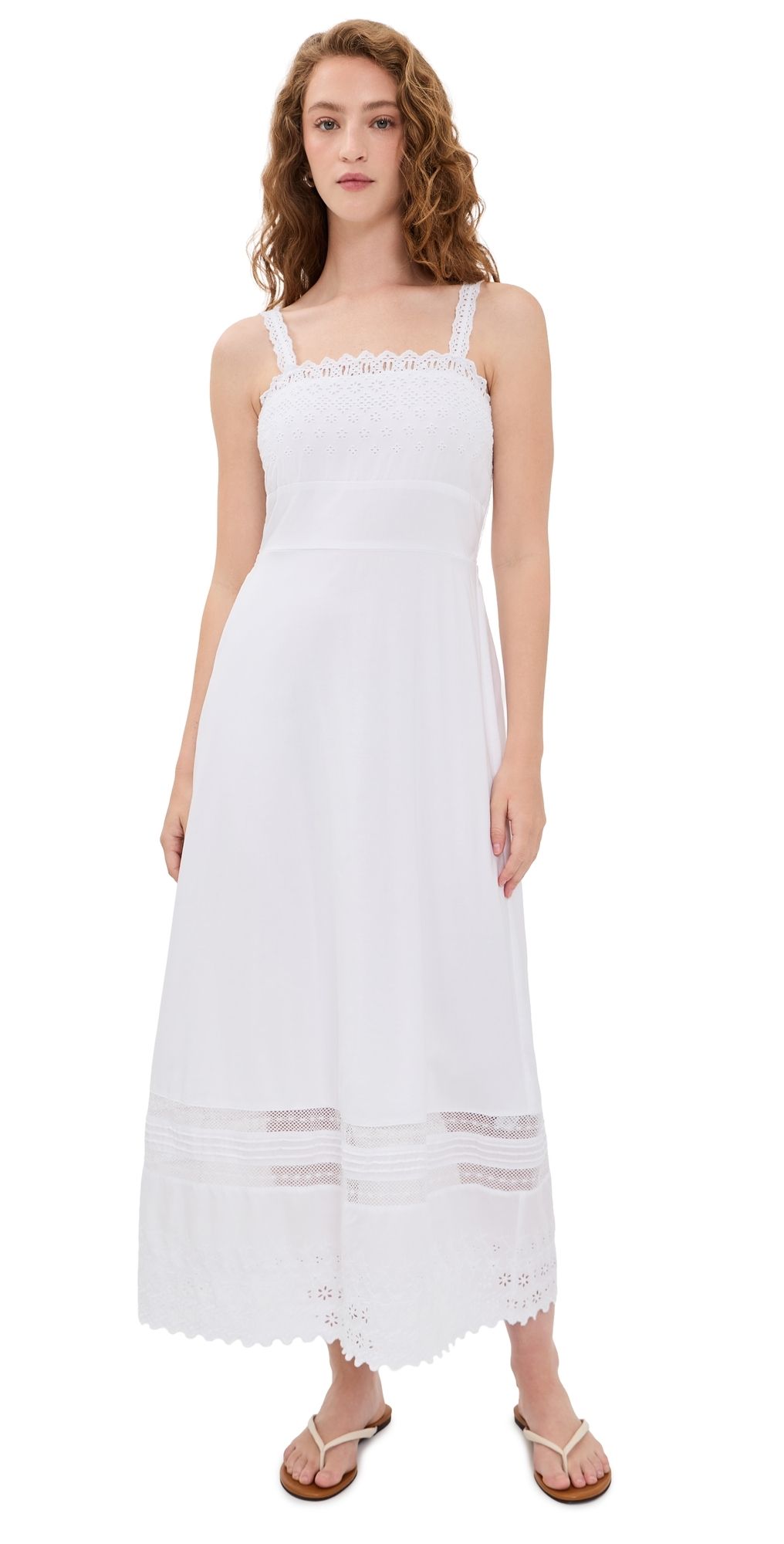Splendid Avery Maxi Dress White M