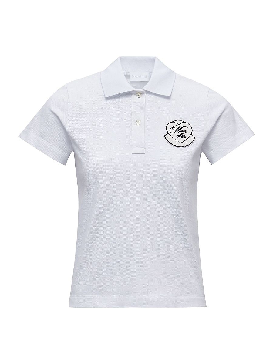 Women's Polo Shirt in Cotton Piquet - White - Size XL