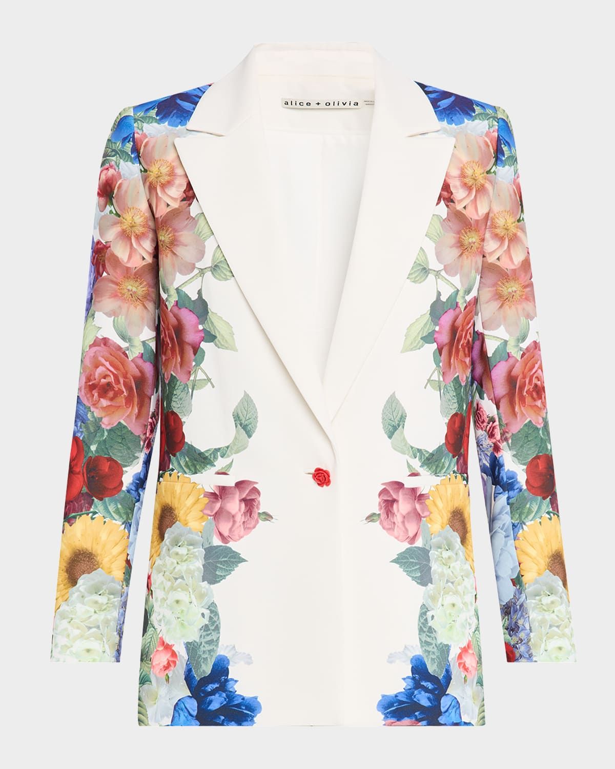 Denny Notch-Collar Boyfriend Blazer