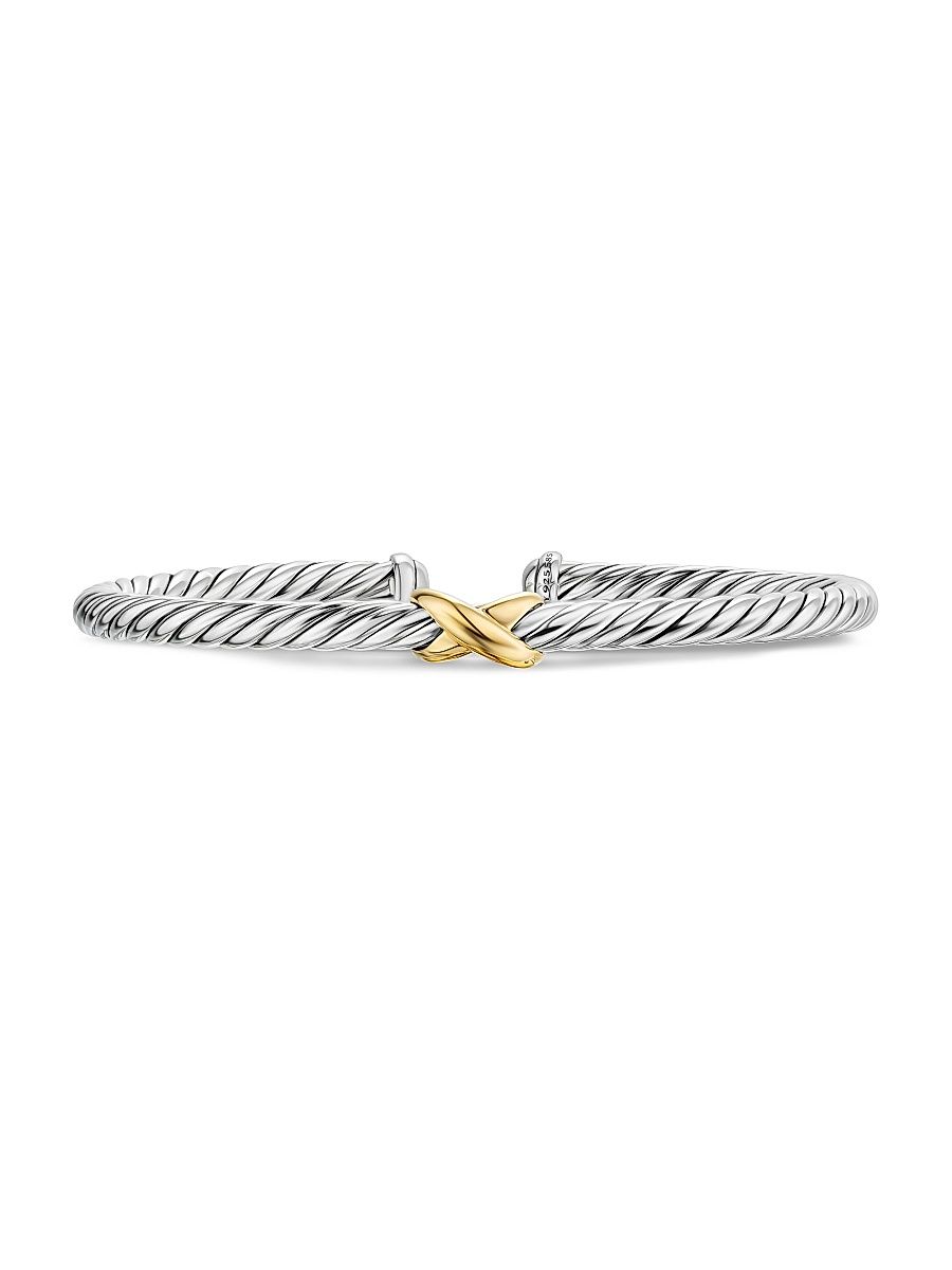 Women's Cable Flex x Station Bracelet in Sterling Silver - Silver - Size Medium