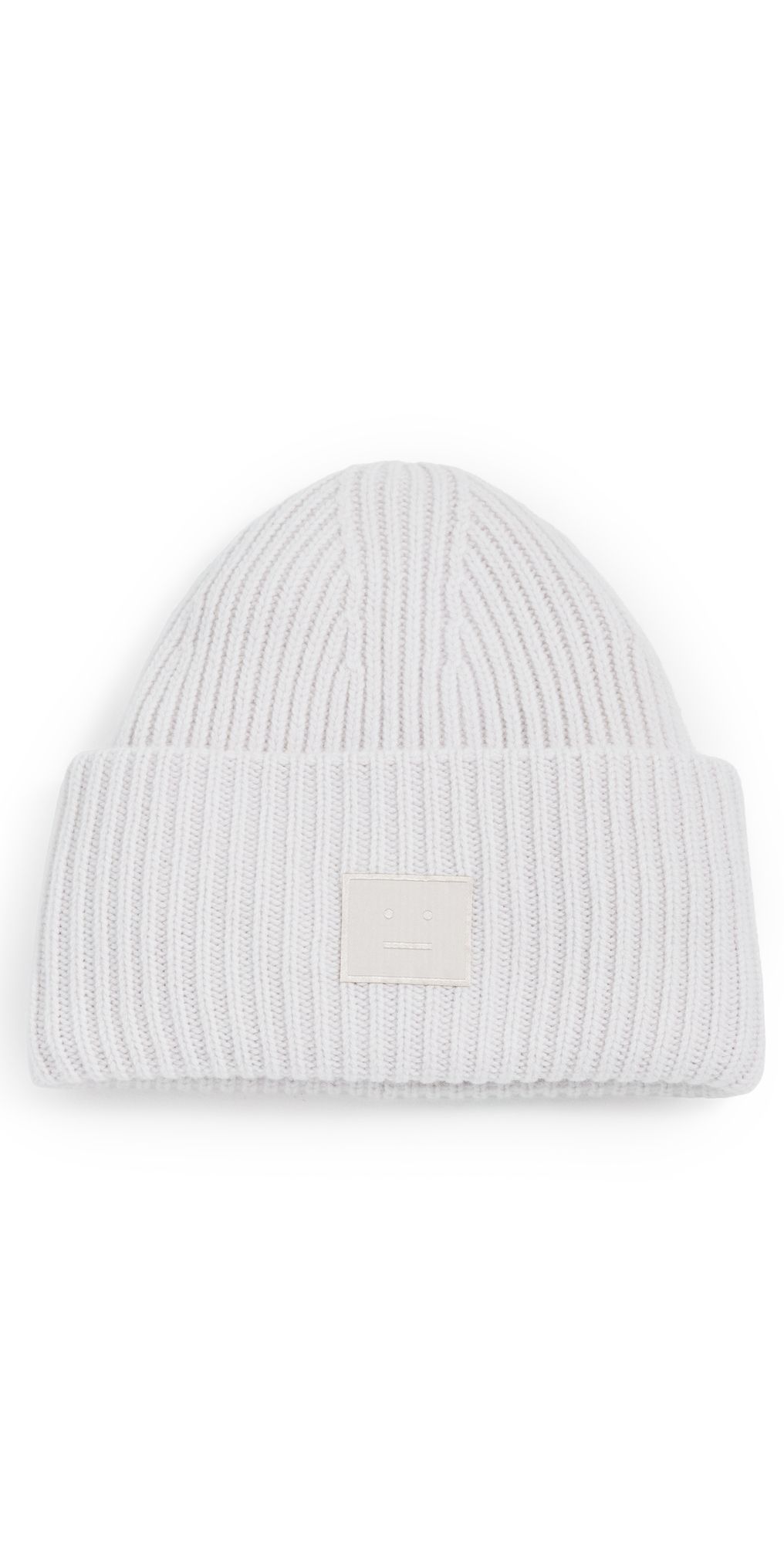 Acne Studios Pansy Face Yak Beanie Light Grey One Size