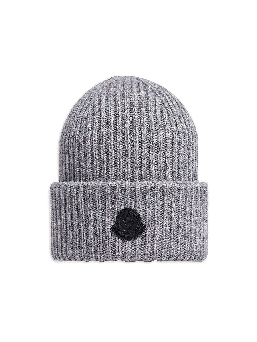 Men's Beanie Hat in Cashmere - Light Gray