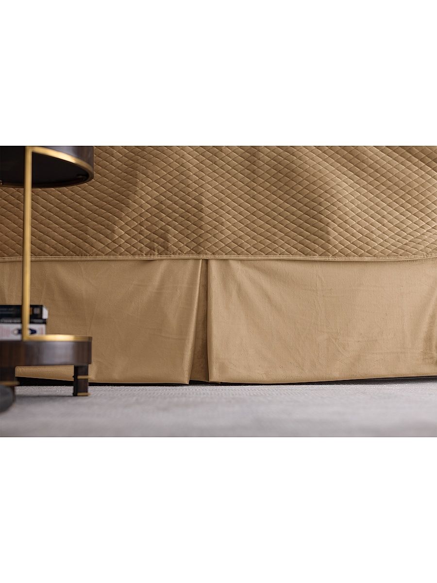 Valentina Tailored 3-Panel Bedskirt - Marigold - Size Queen