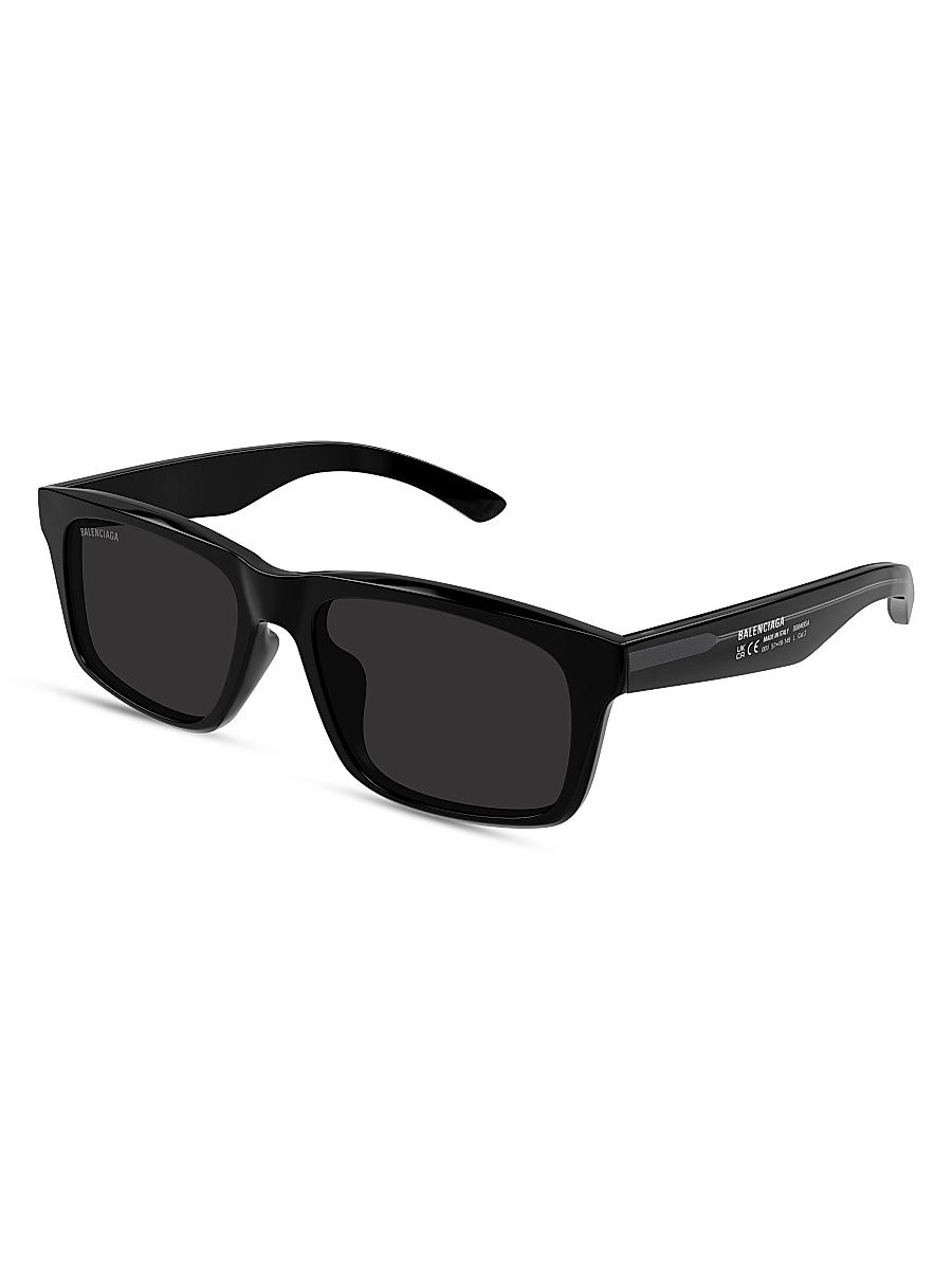 Men's Soho 57MM Squared Sunglasses - Black