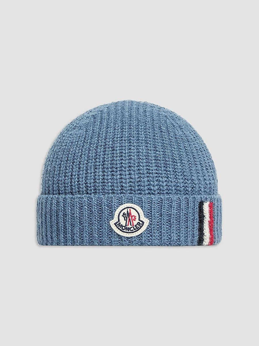 Moncler Boy's Baby Boy's & Little Boy's Beanie Hat in Wool - Cobalt Blue - Size XS
