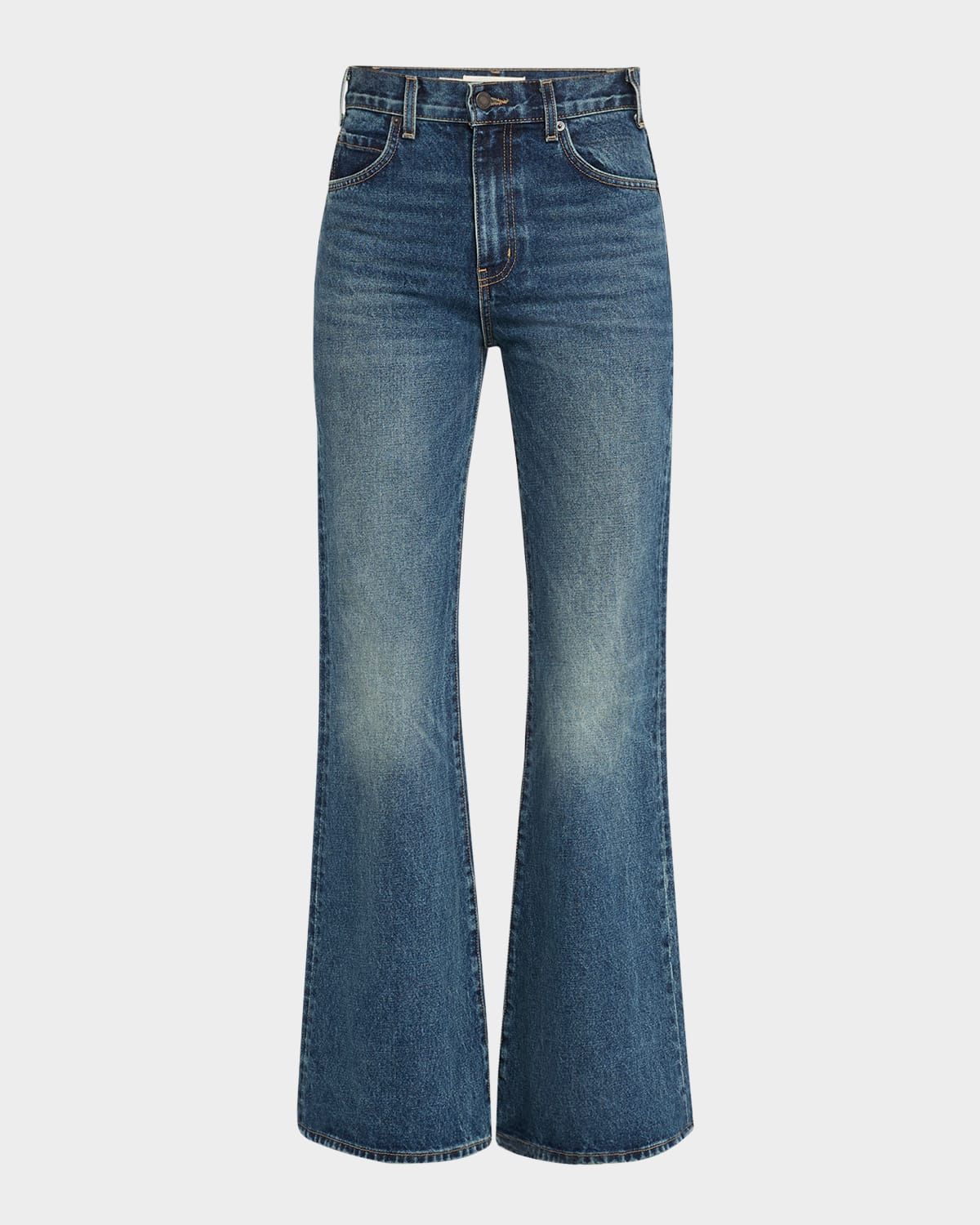 Roe Mid-Rise Flare Jeans