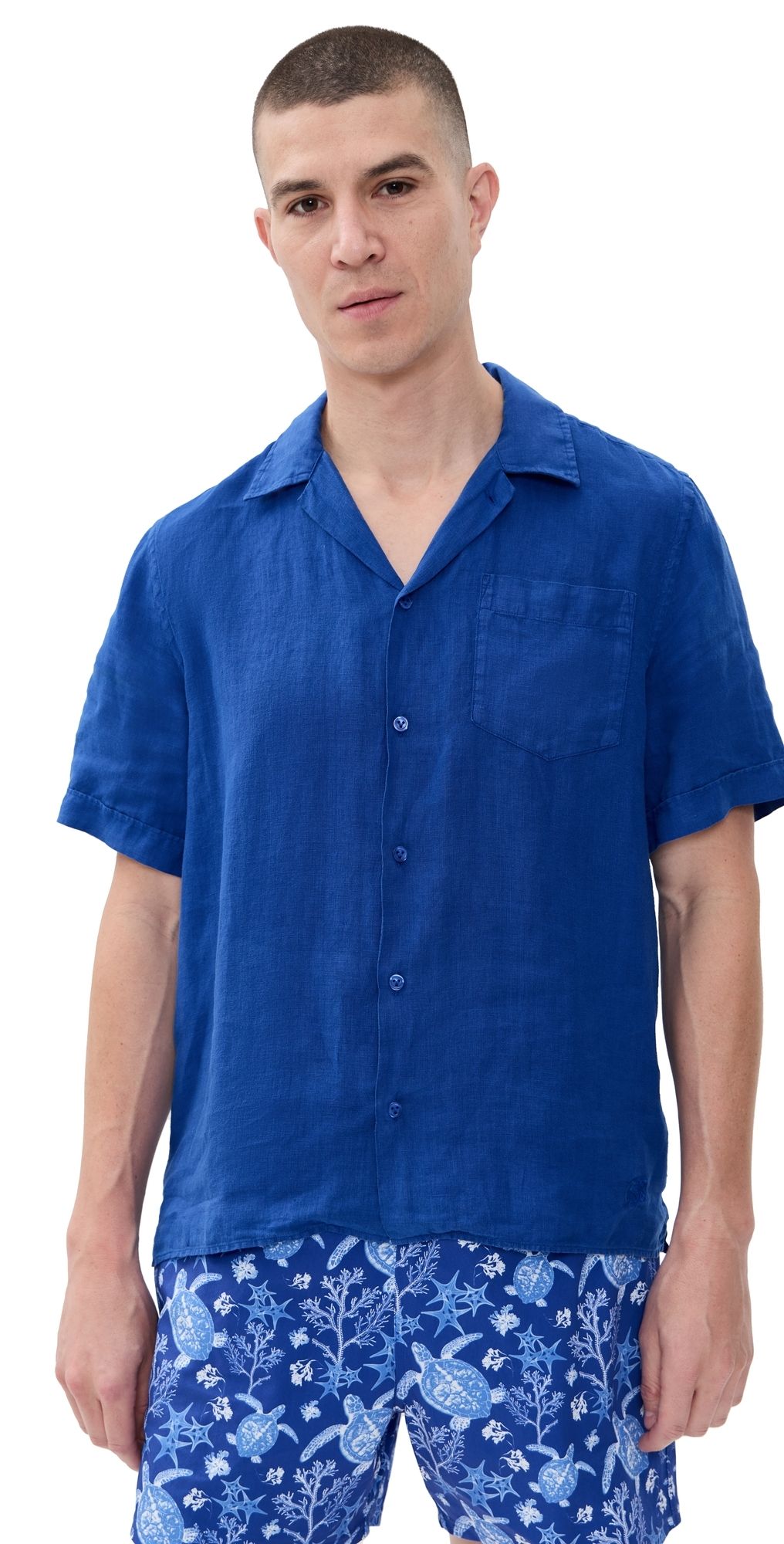 Vilebrequin Charli Linen Camp Shirt Marrakech XXL