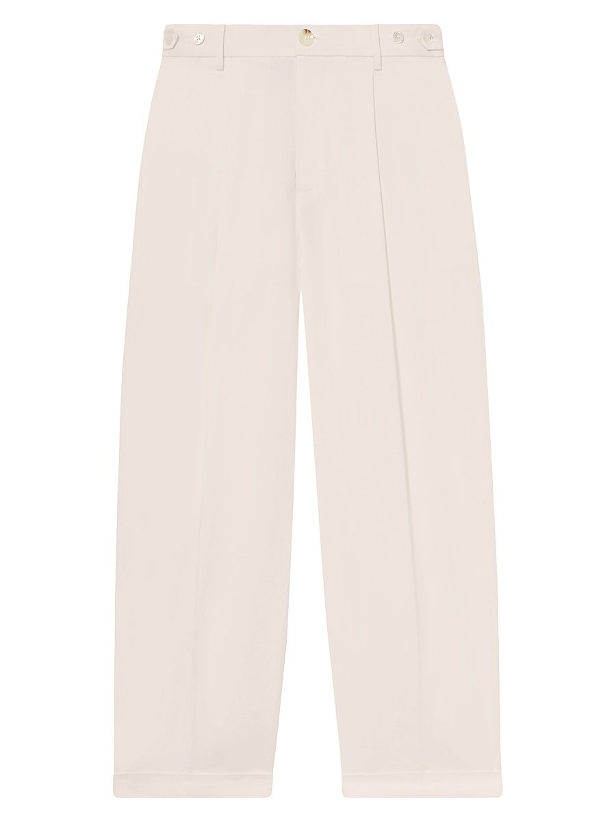 Women's Luca Wide-Leg Trousers - White - Size XL