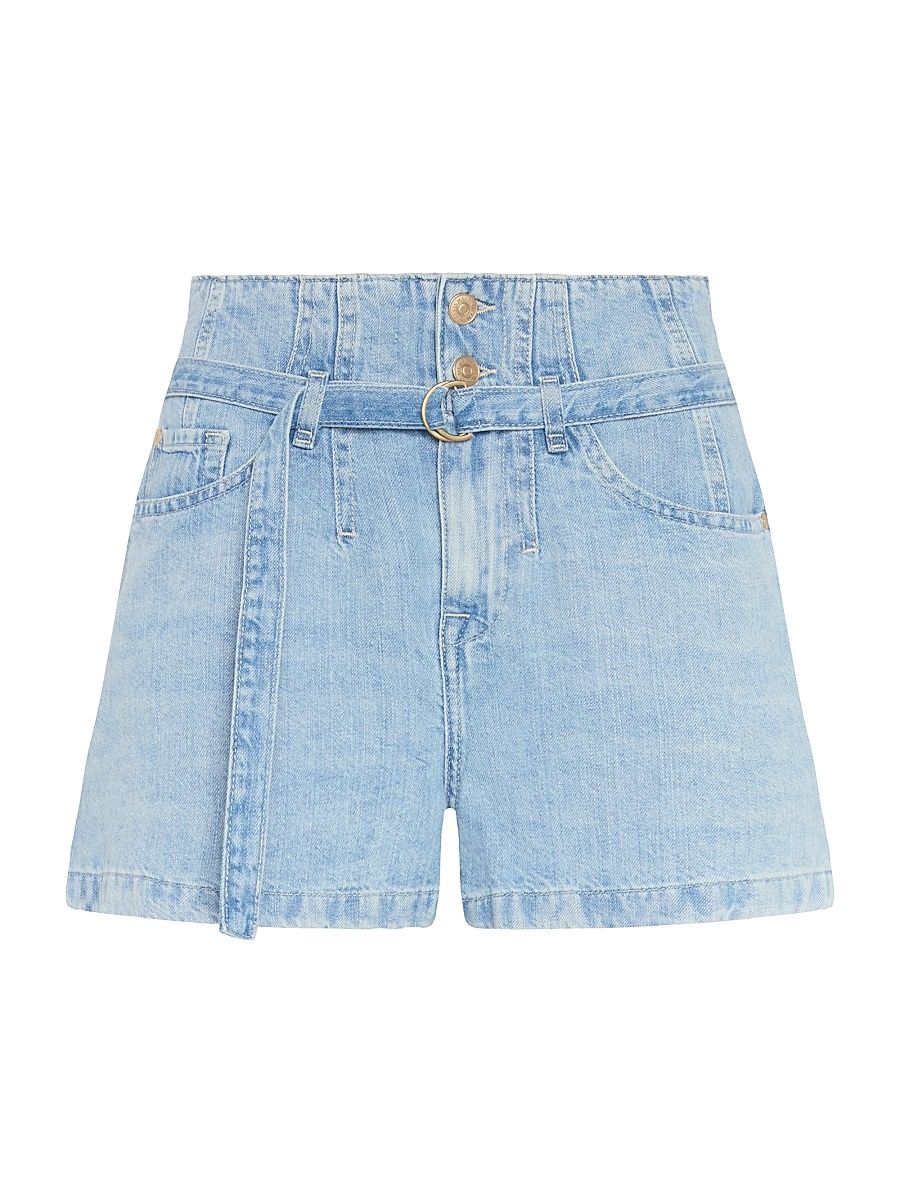 Women's Belted Denim Shorts - Kansas - Size 30