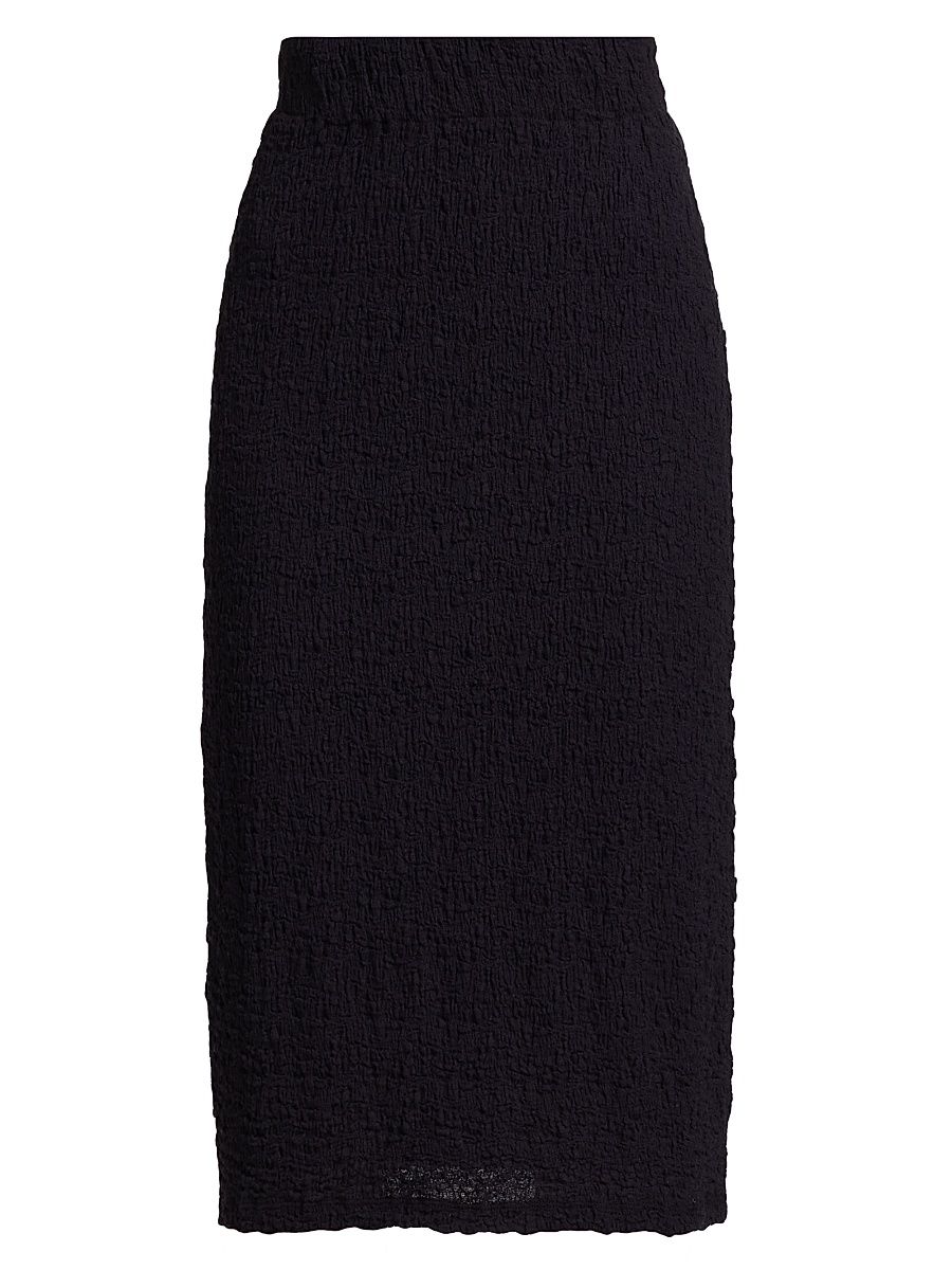 Women's Textured Midi-Skirt - Coastal Blue - Size XXS