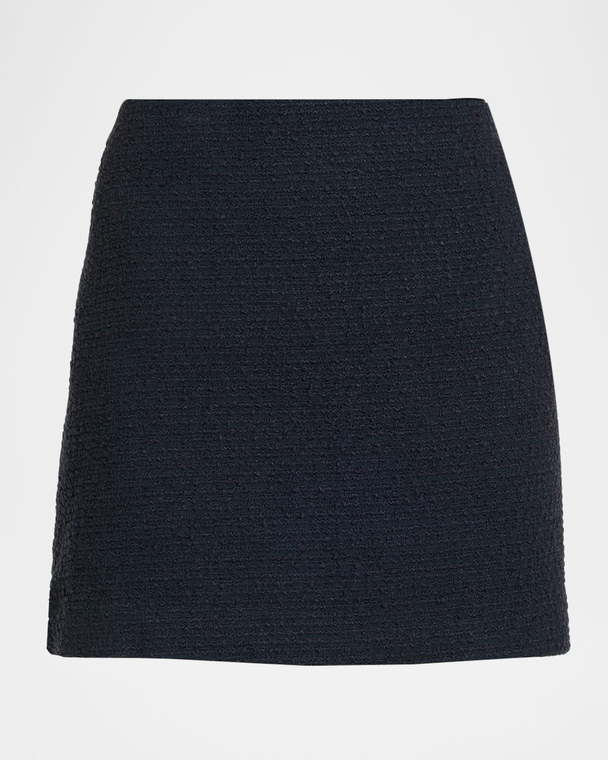 Straight Tweed Mini Skirt