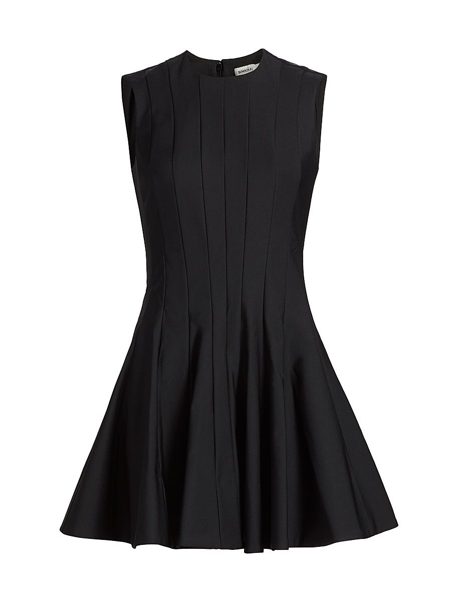 Women's Delfie Fit & Flare Minidress - Black - Size 8
