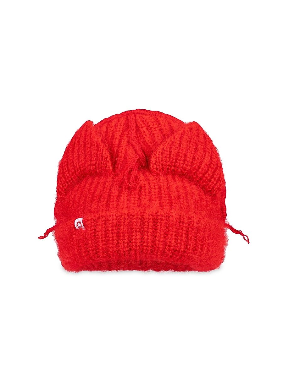 Men's Chunky Ears Beanie - Red